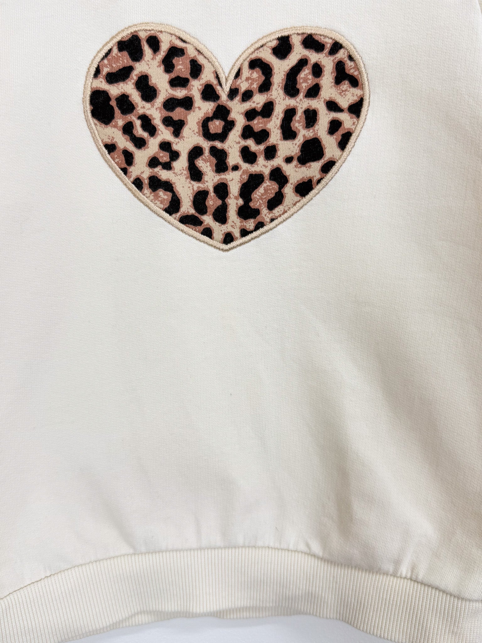 Teeny Weeny heart sweatshirt (18-24m) - SECONDS