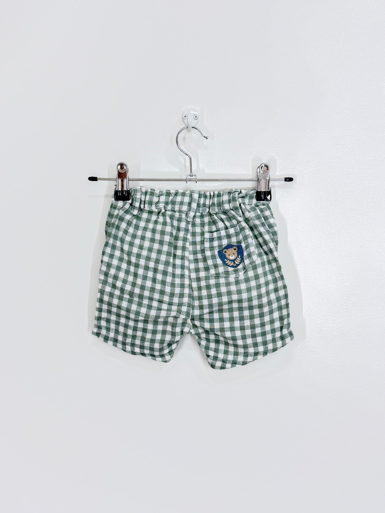 Hux gingham shorts (12-18m)