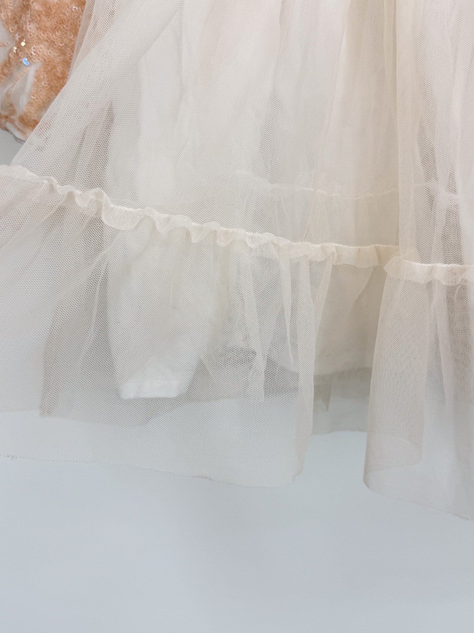 Billieblush peach sequin tulle dress (3y)