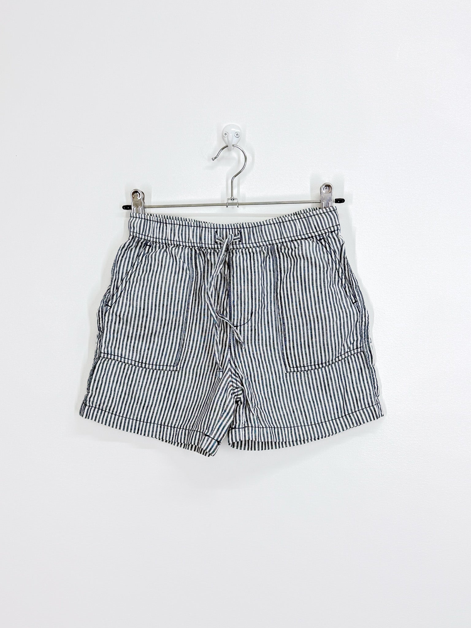 Country Road linen stripe shorts (8y)