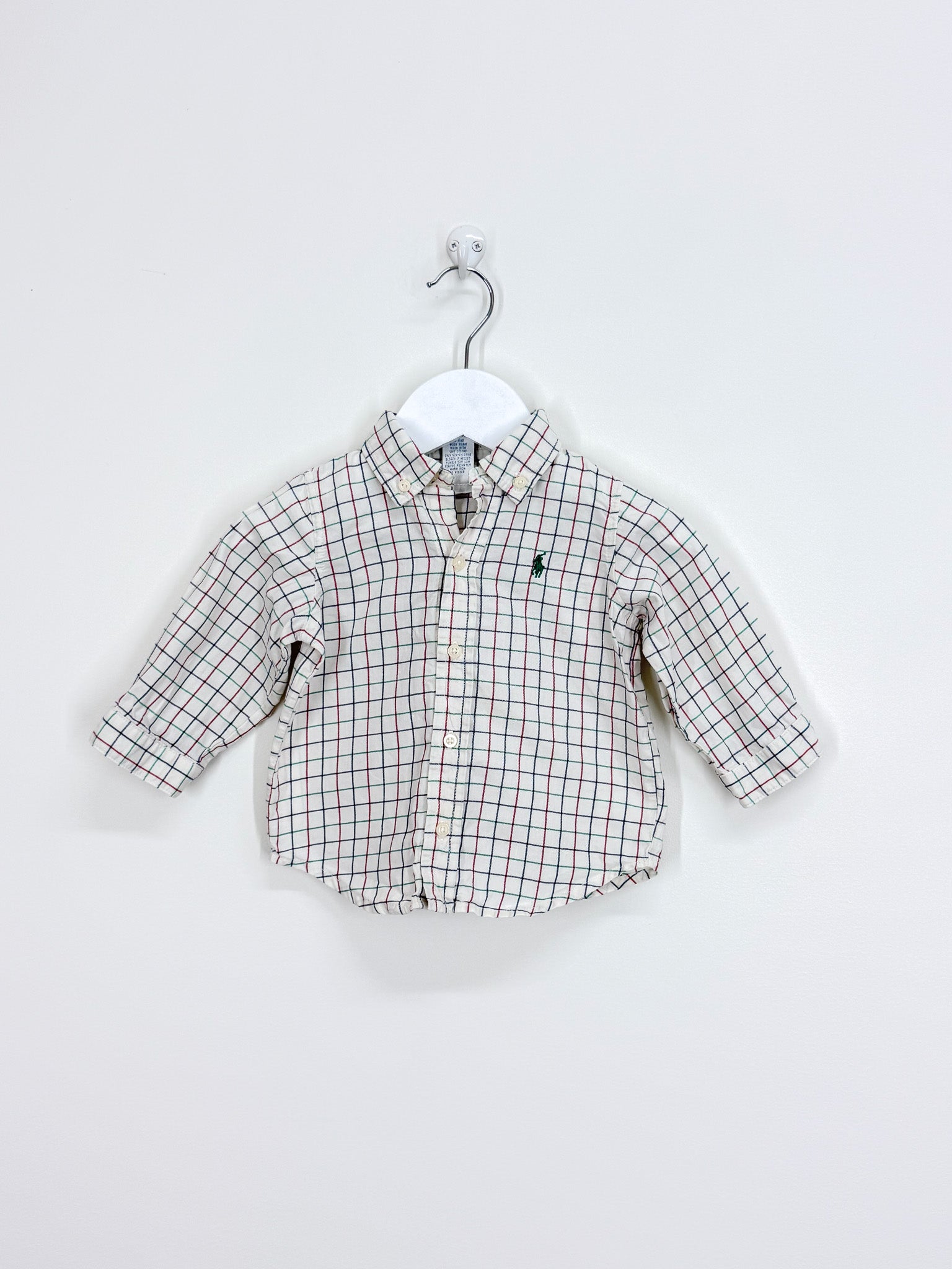 Ralph Lauren long sleeve check shirt (9m)