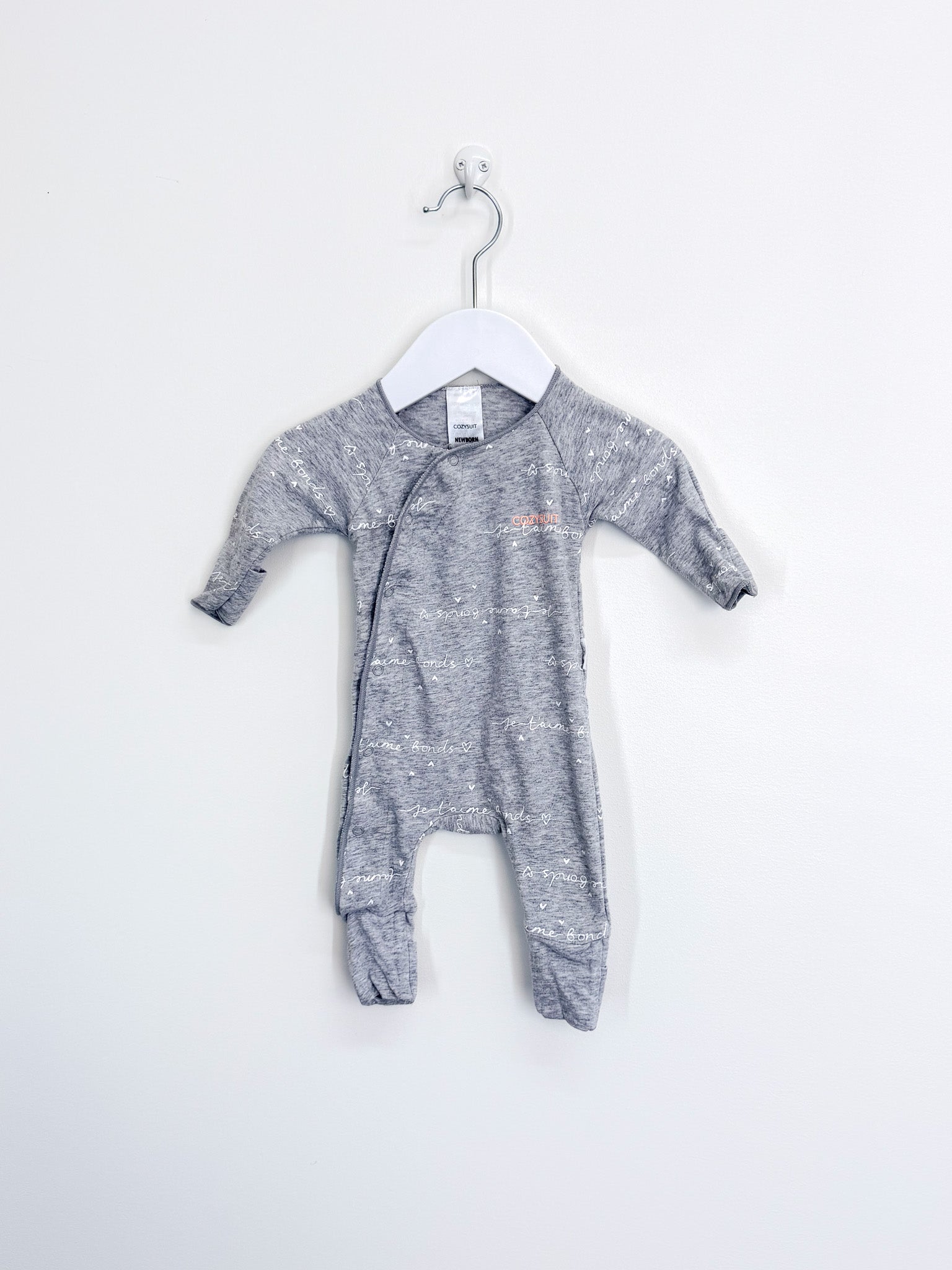Bonds cozysuit - grey (newborn)