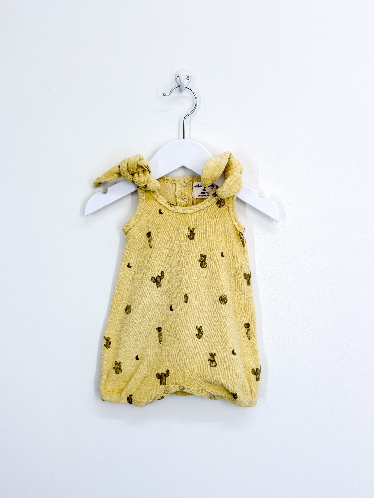 Wilson & Frenchy organic terry tie playsuit (0-3m)