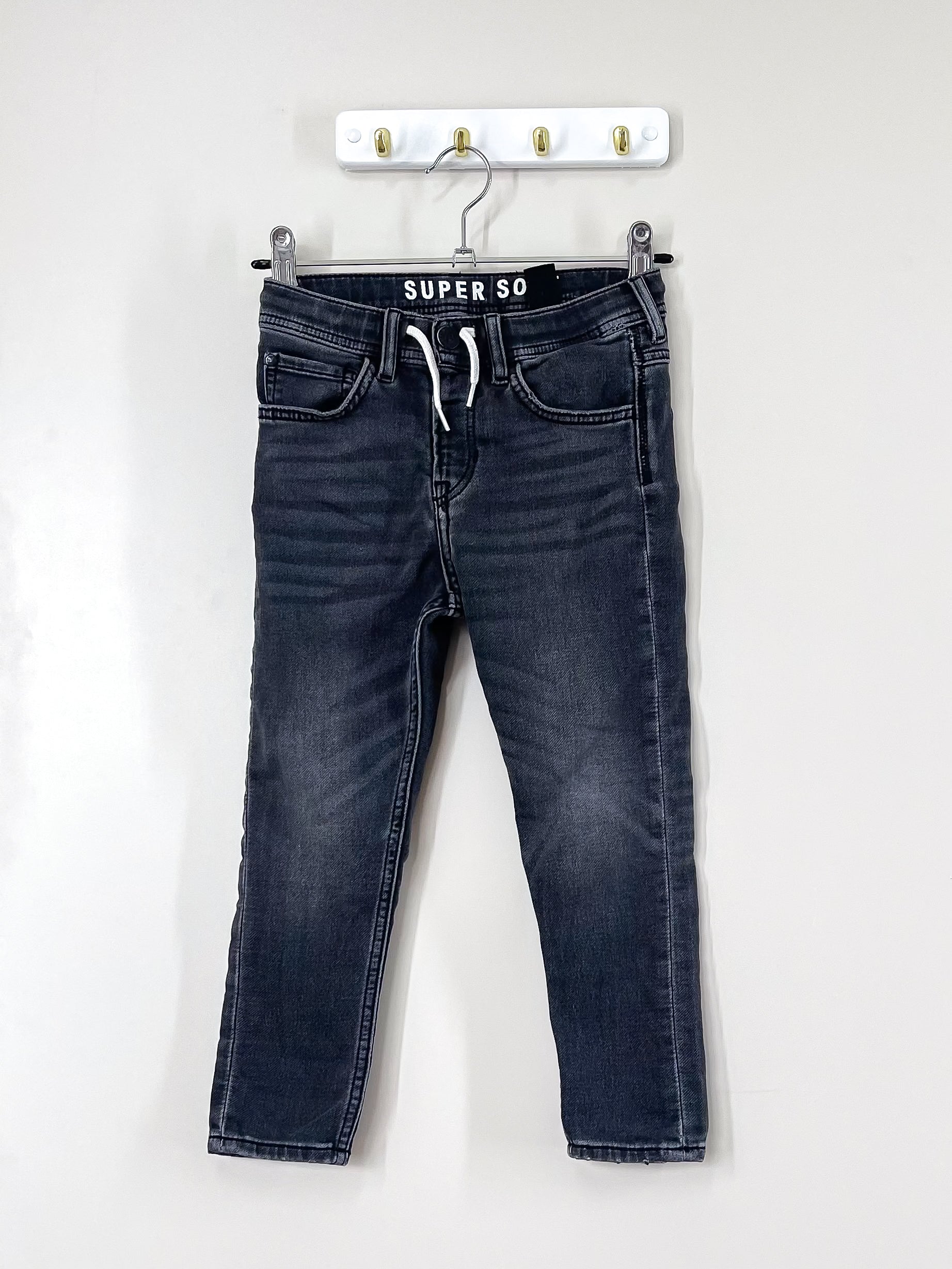 H&M denim drawstring joggers (5y)