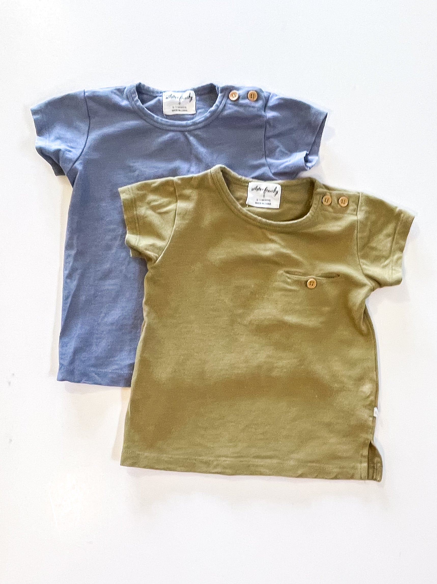 Wilson & Frenchy organic pocket tee 2 pack bundle (6-12m)
