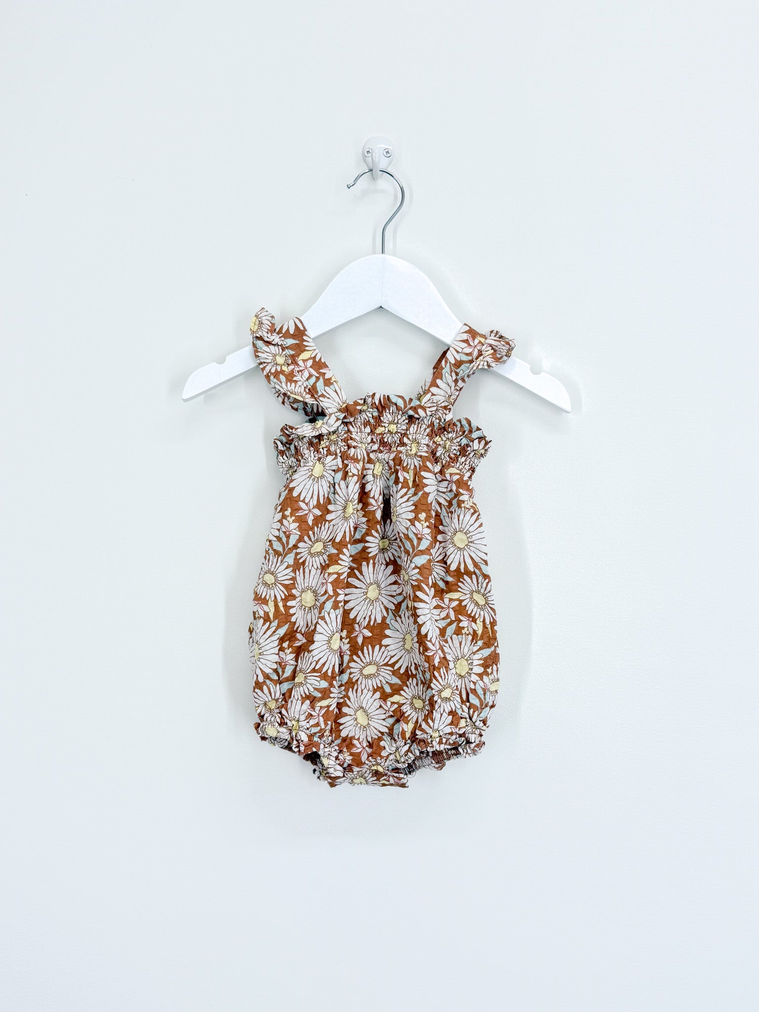Seed seersucker daisy sunsuit (3-6m)