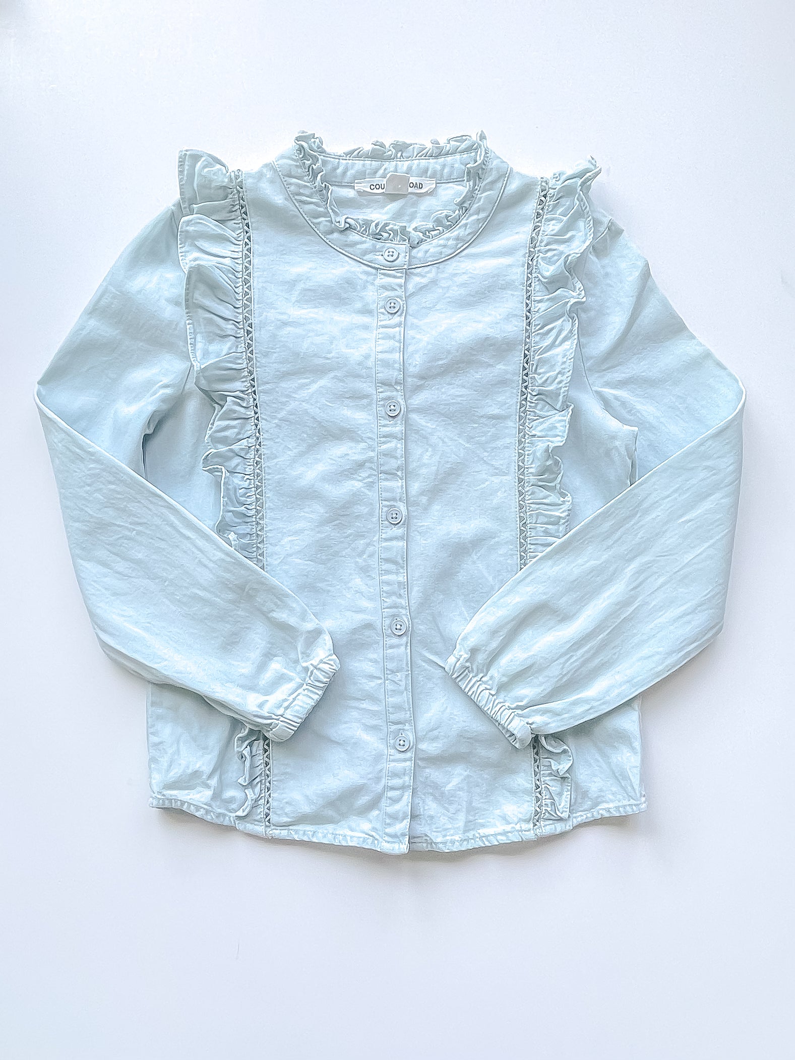 Country Road chambray frill blouse (6y)