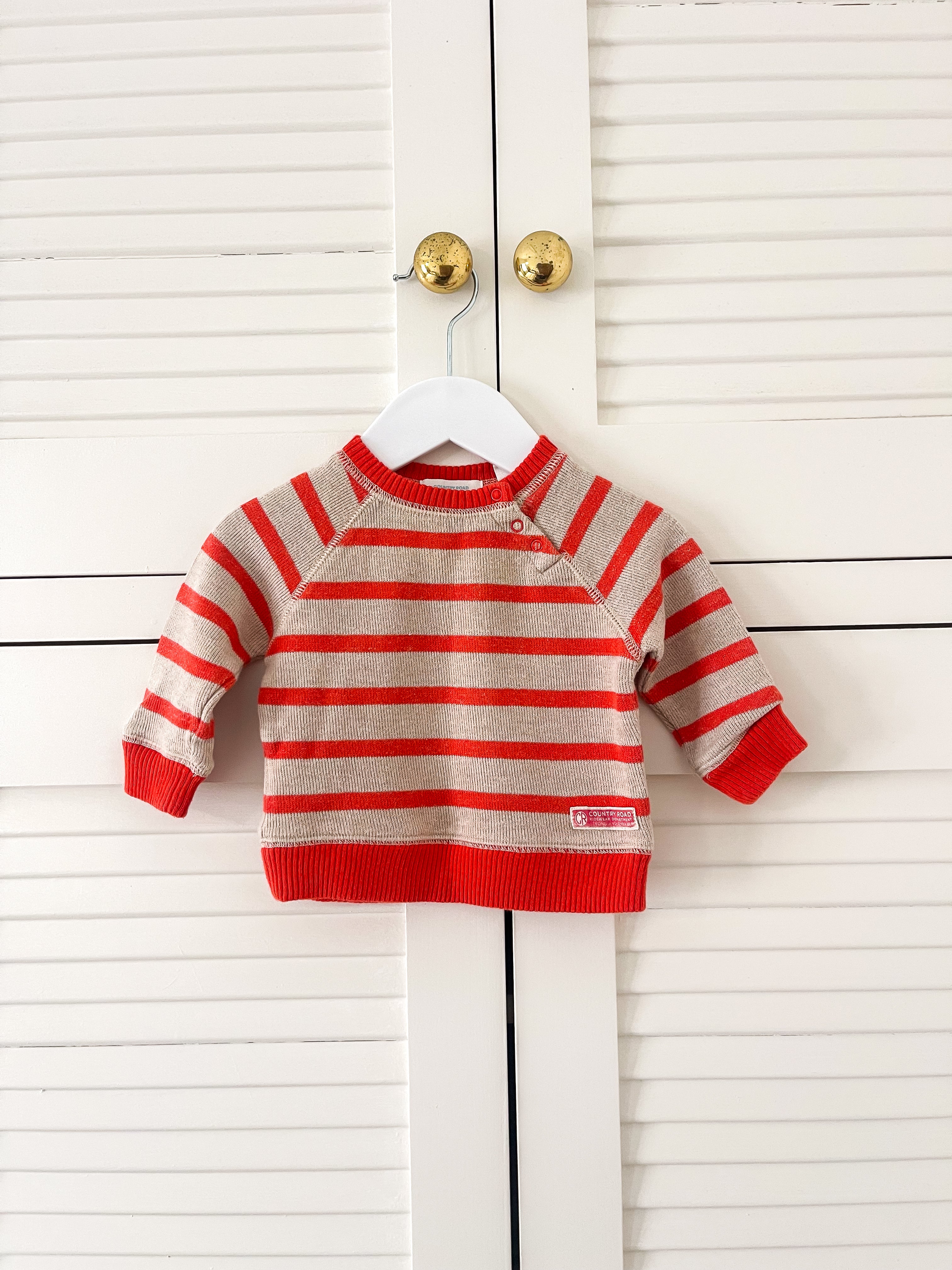 Country Road striped knit pullover (0-3m)