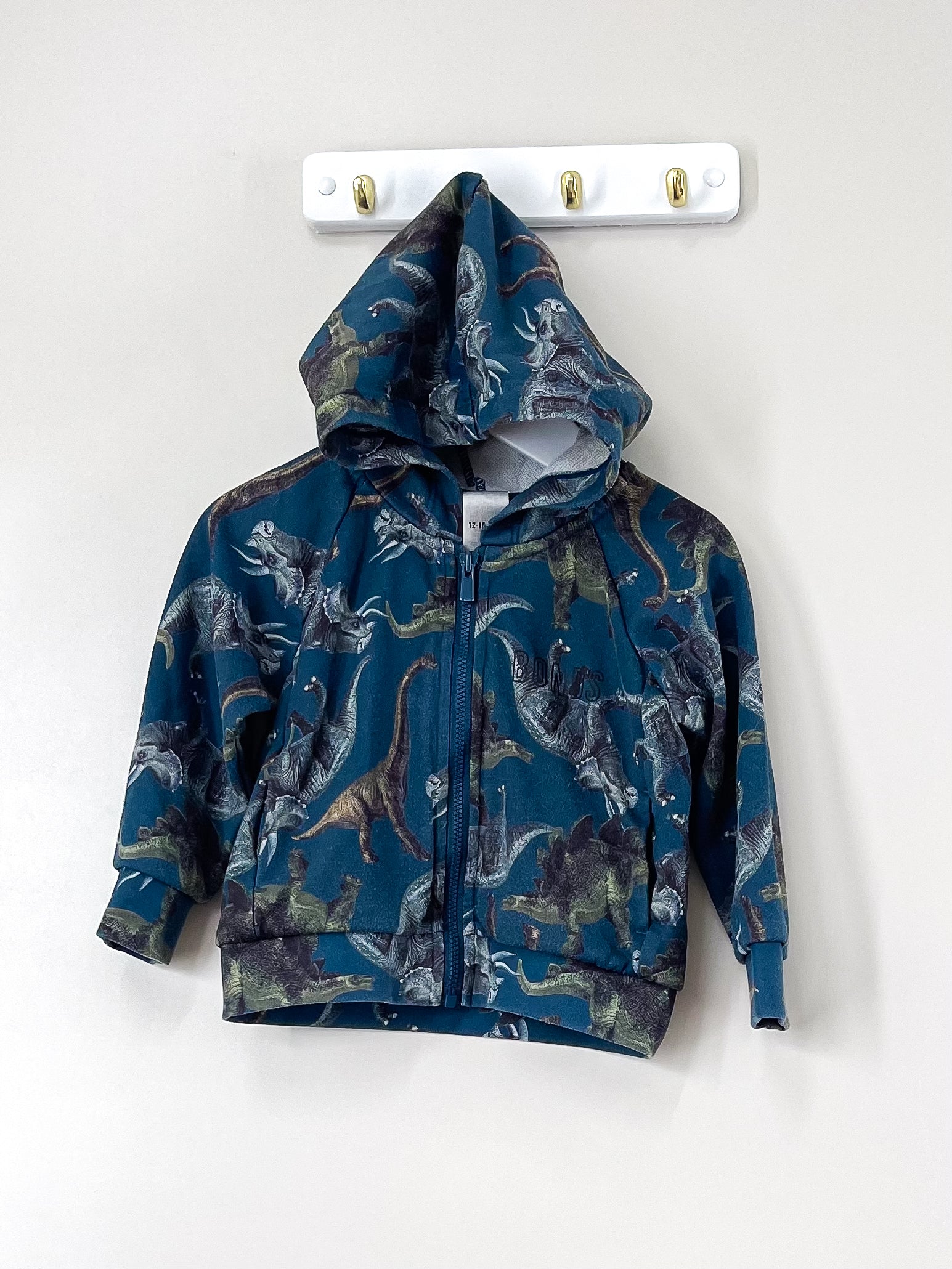 Bonds digi dino zip hoodie (12-18m)