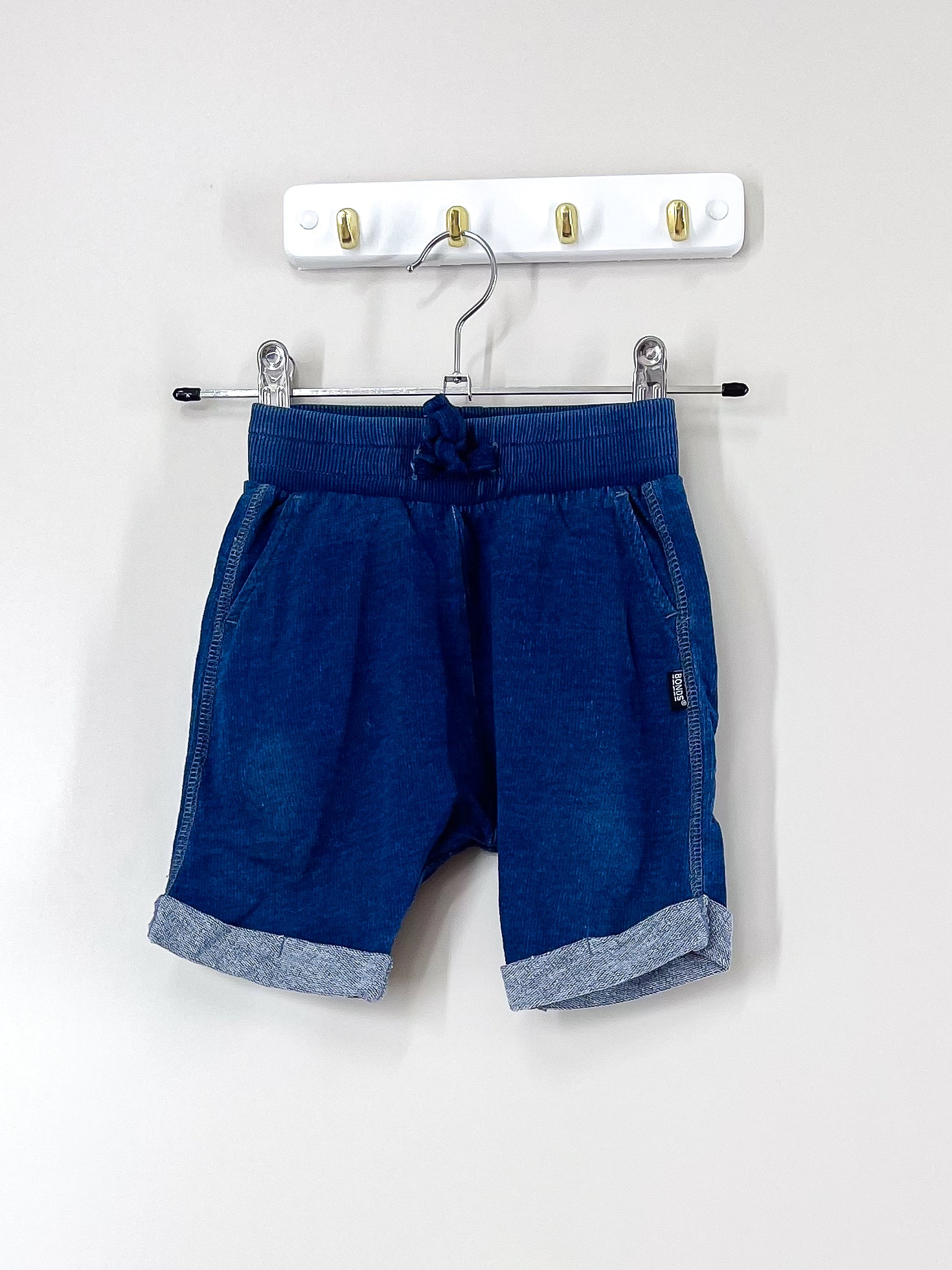 Bonds soft denim shorts (12-18m)