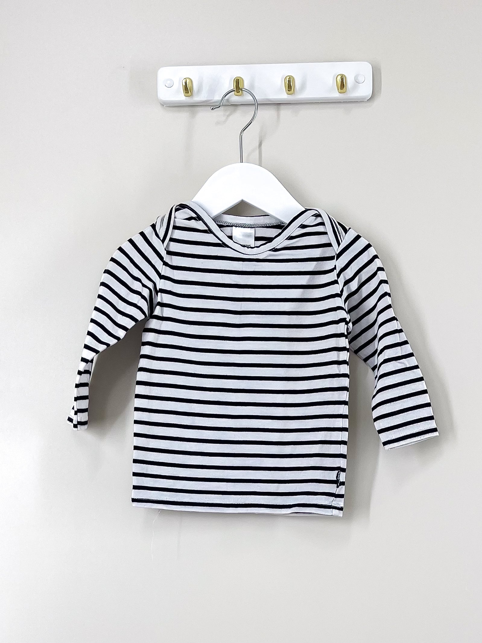 Bonds long sleeve stripe tee (6-12m)