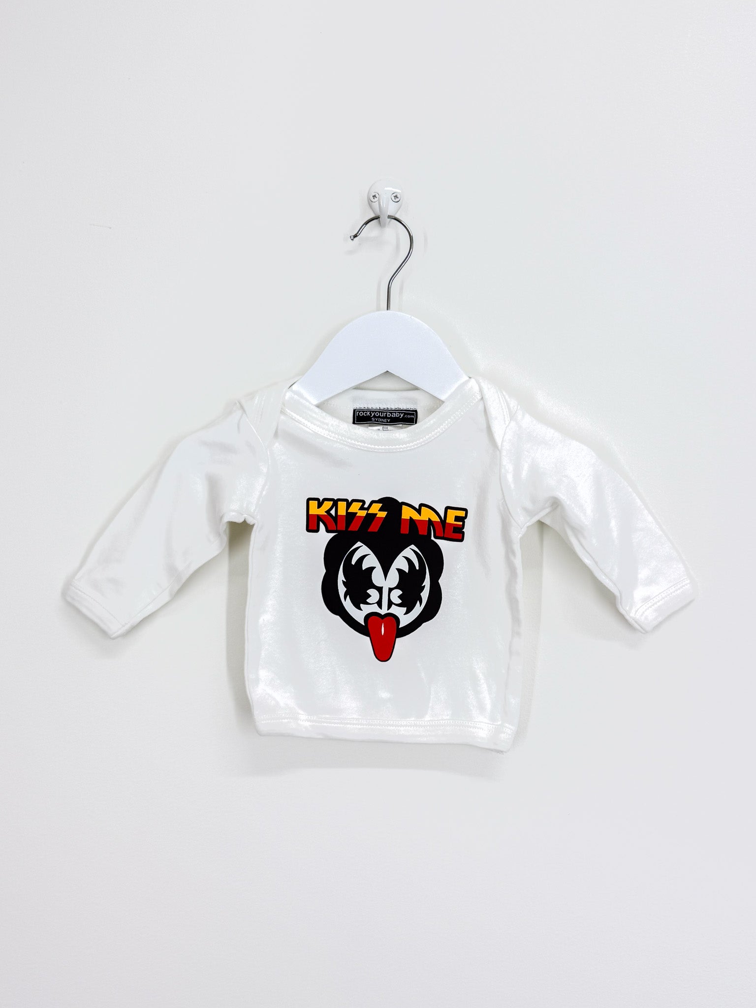 Rock Your Baby long sleeve kiss me tee (0-3m)