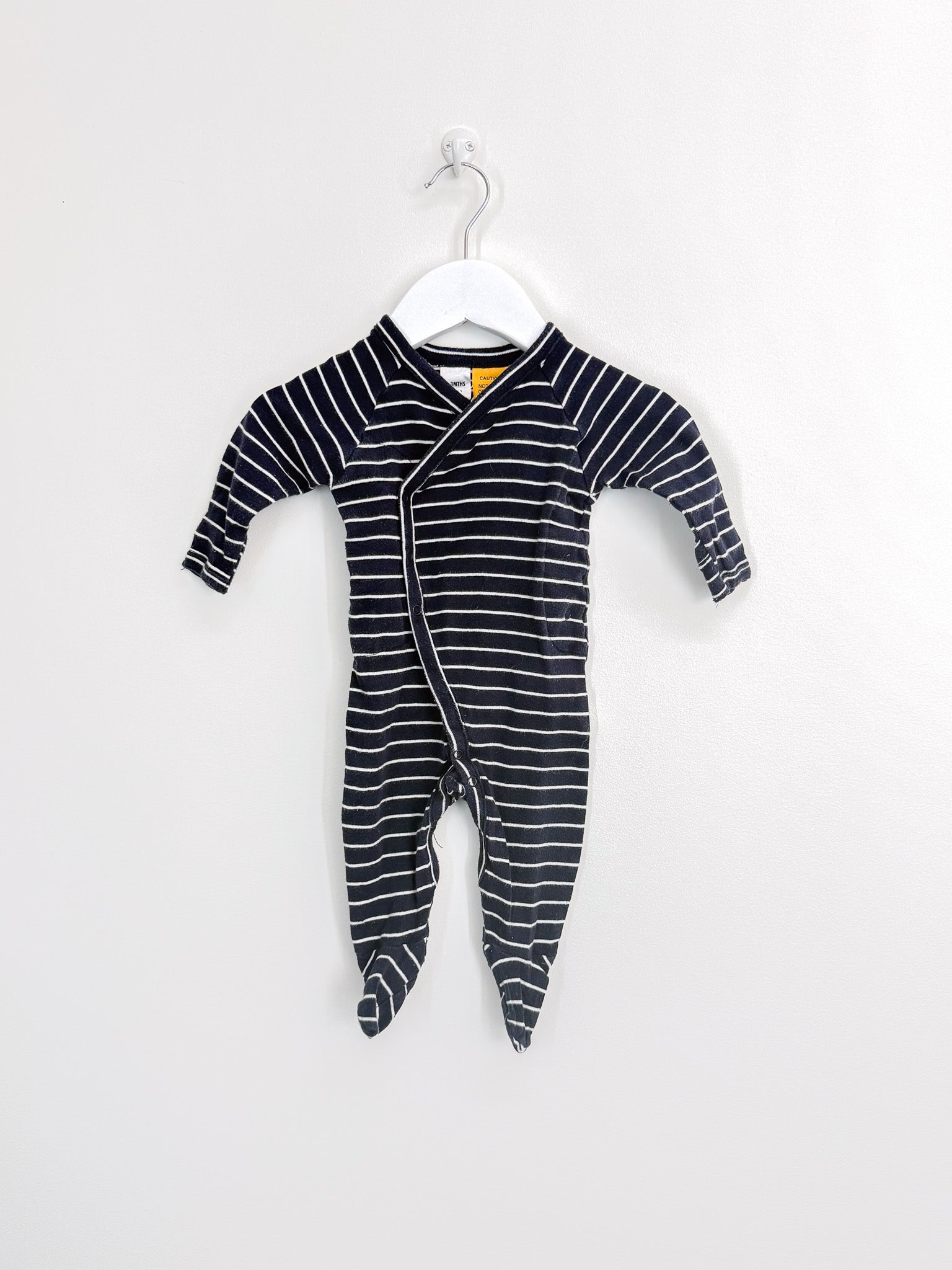 Bonds newbies suit navy stripe (0-3m)