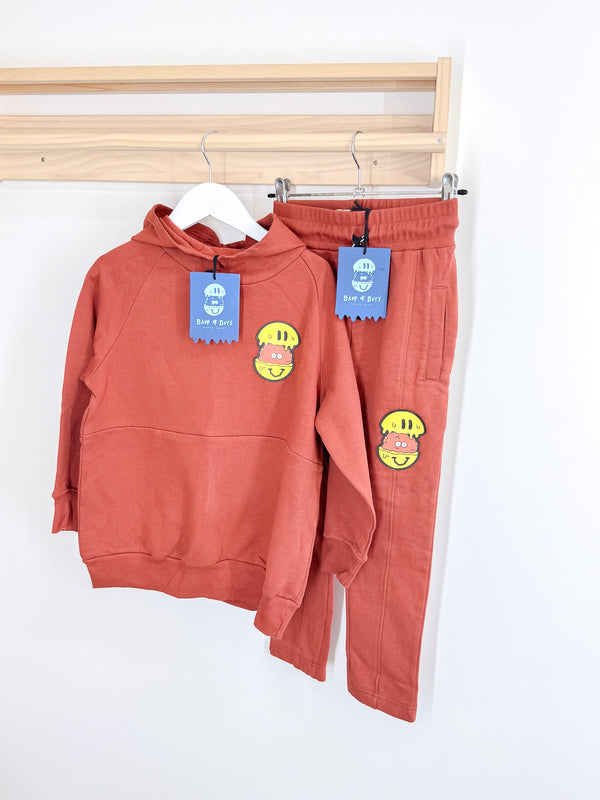 BNWT Band of Boys happy brain fleece track set (6y)