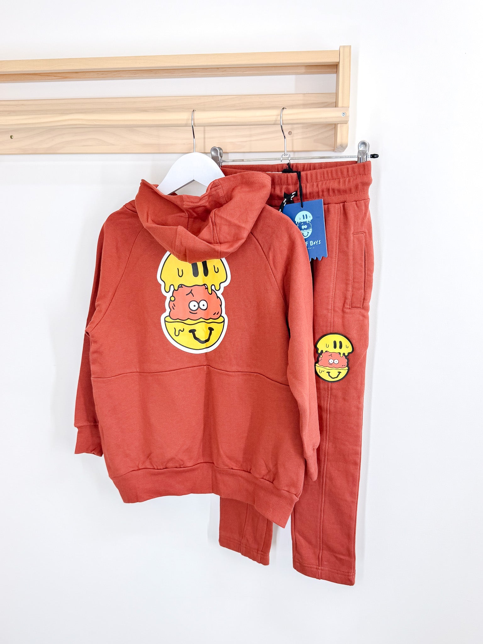 BNWT Band of Boys happy brain fleece track set (6y)