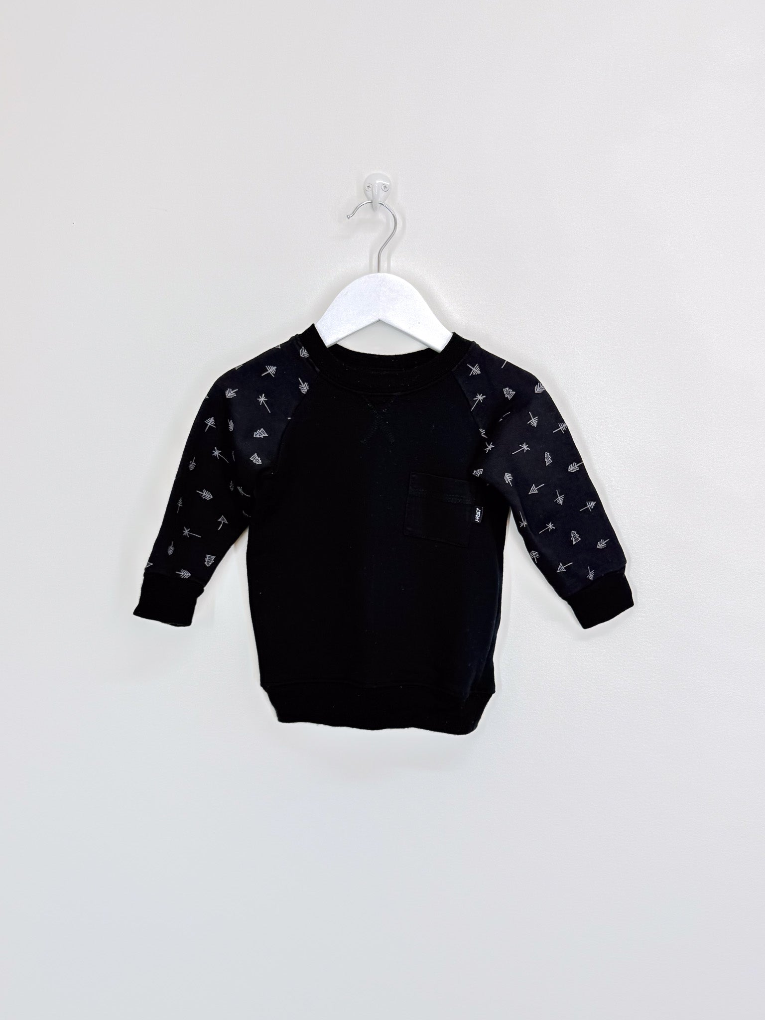 Little Flock Of Horrors merino sweatshirt (12-18m)