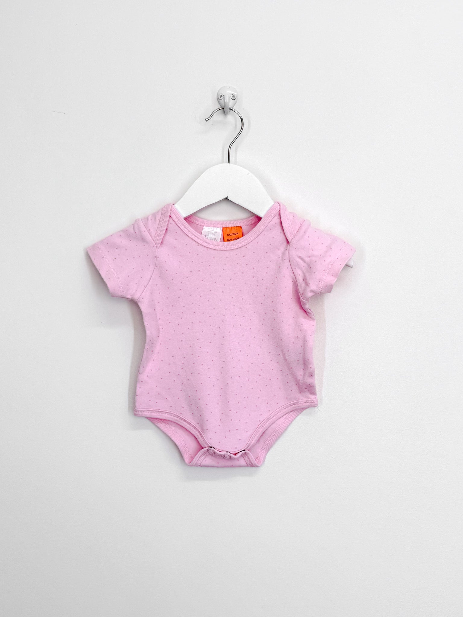 Teeny Weeny bodysuit - pink spot (0-3m)