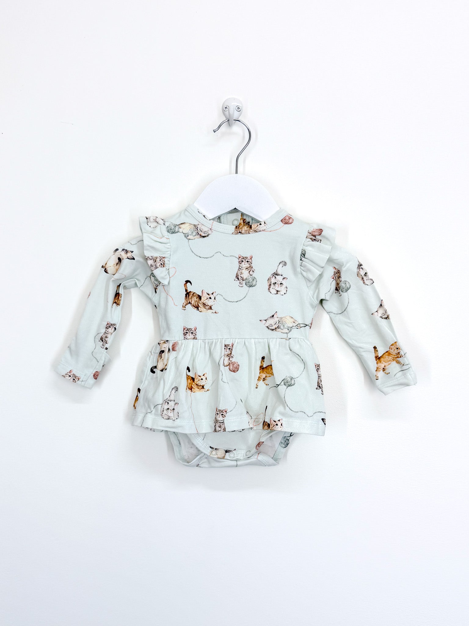 Snuggle Hunny organic bodysuit - kittens (0-3m)