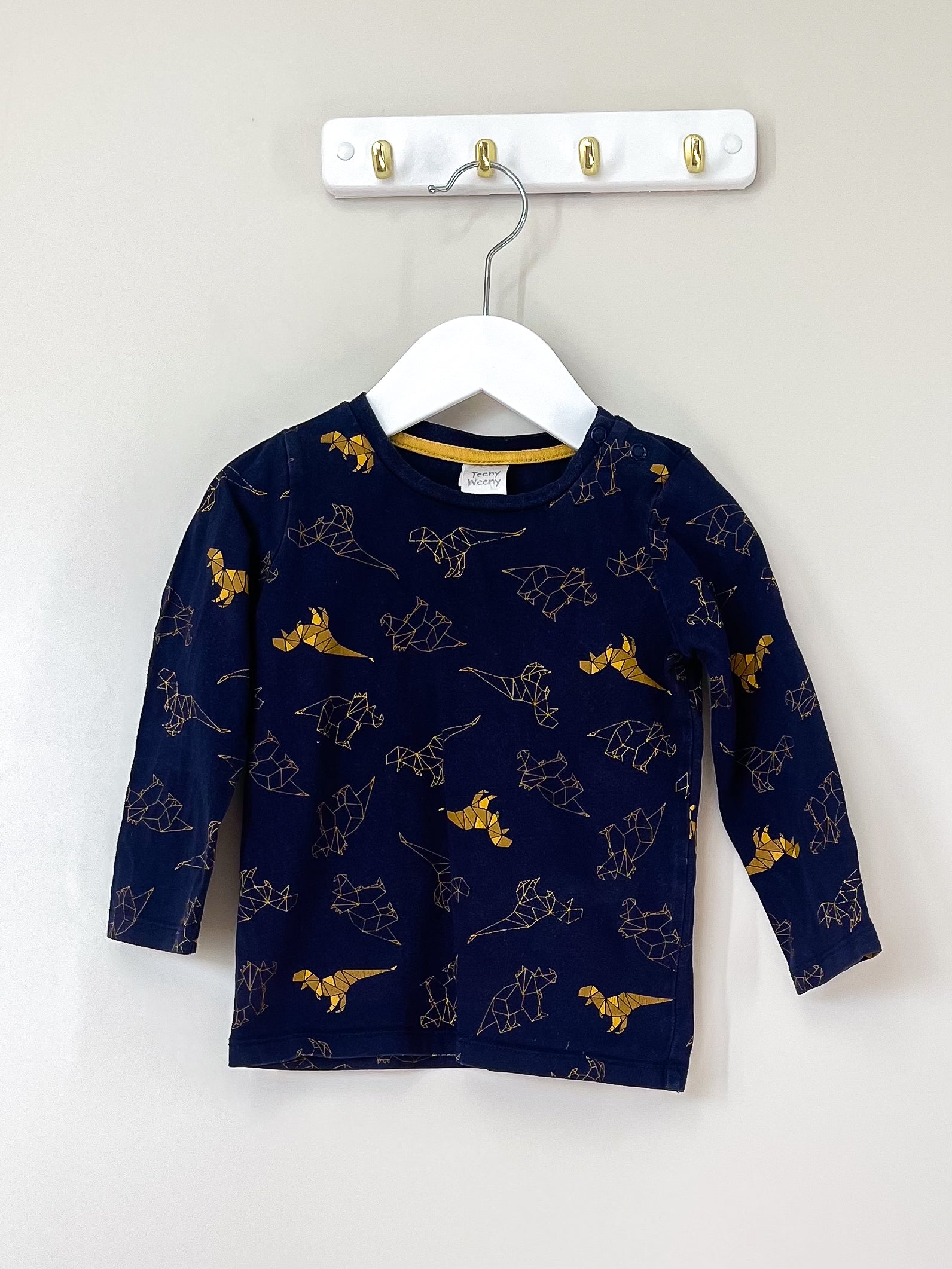 Teeny Weeny dino long sleeve tee (18-24m)