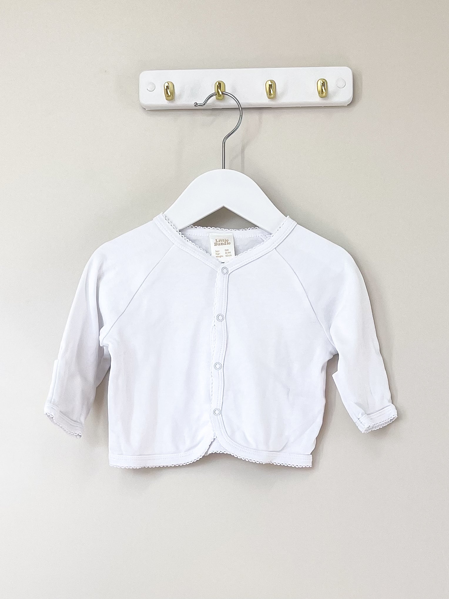 Little Bundle cotton cardigan (0-3m)