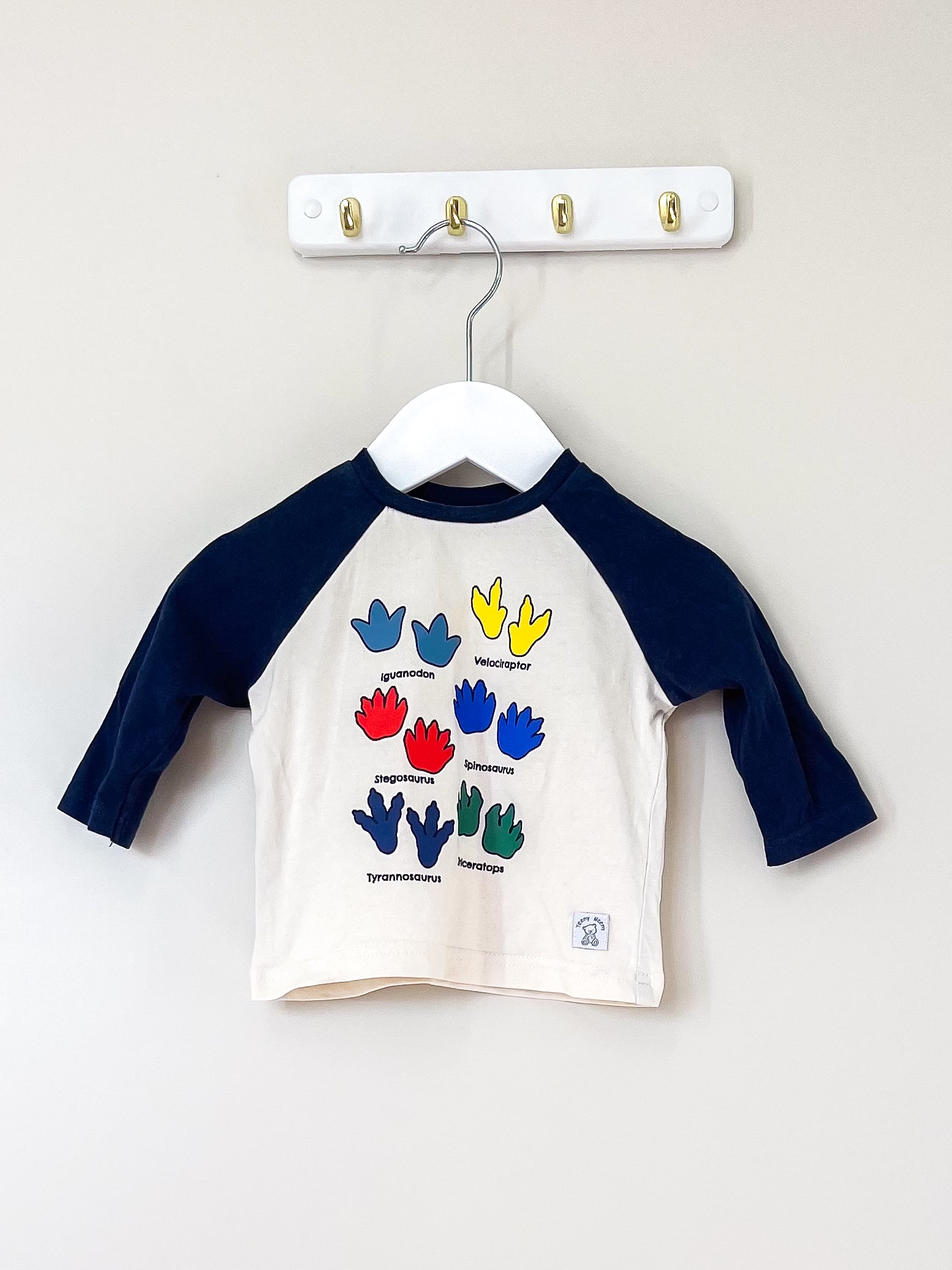 Teeny Weeny dino long sleeve tee (3-6m)