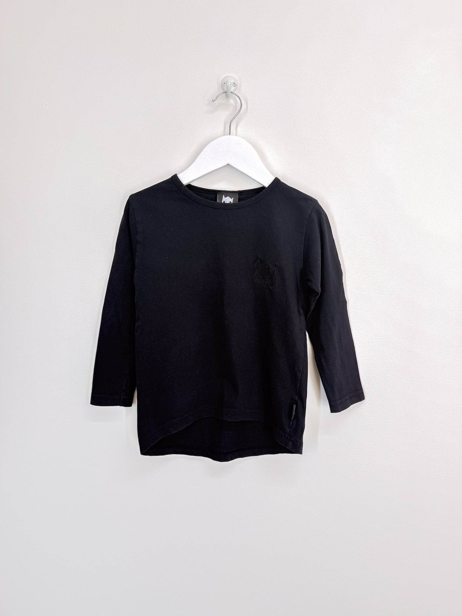 Band of Boys organic long sleeve logo tee - black (2y)
