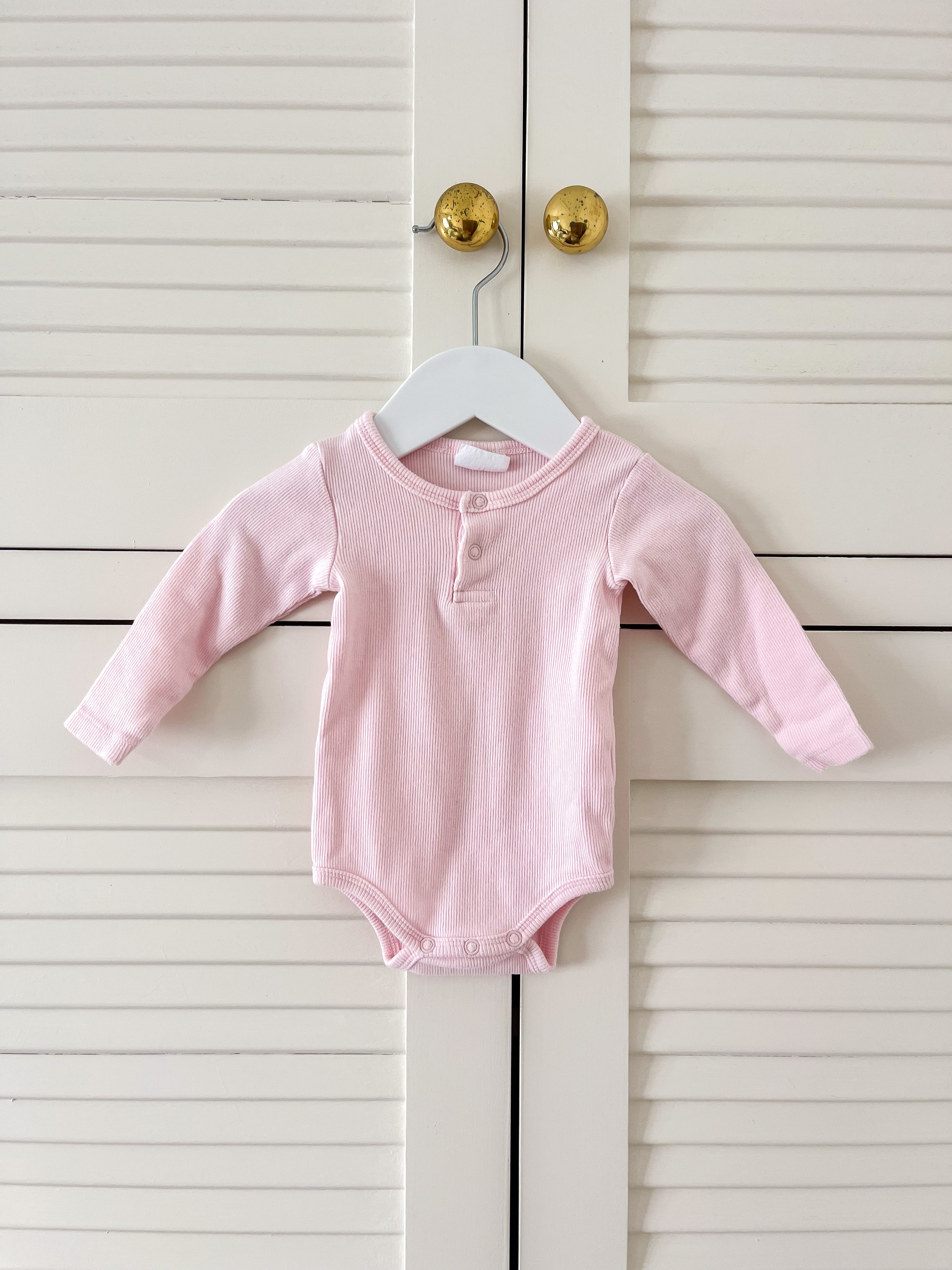 Milky ribbed bodysuit (3-6m)