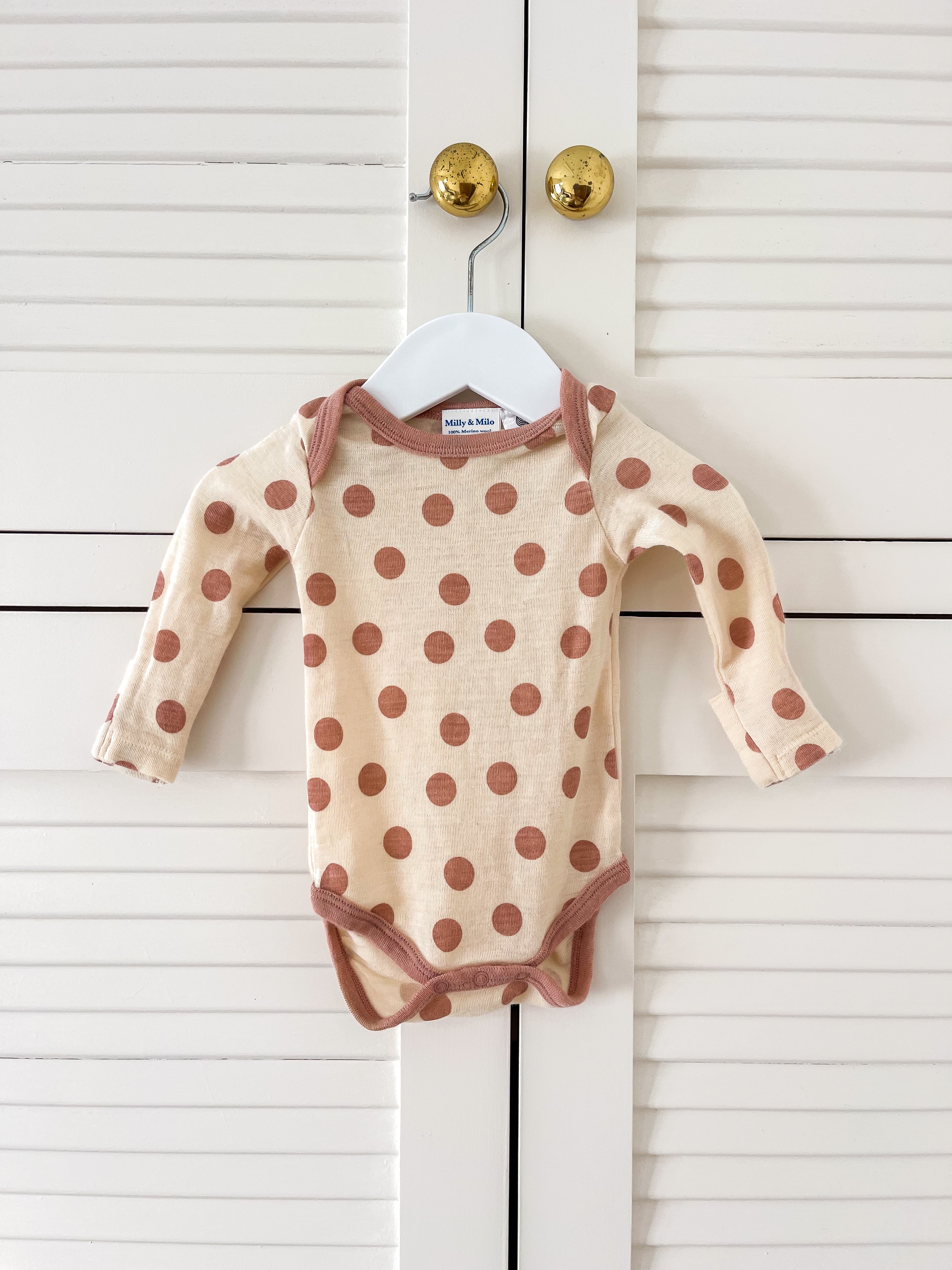 Milly & Milo merino bodysuit (0-3m)