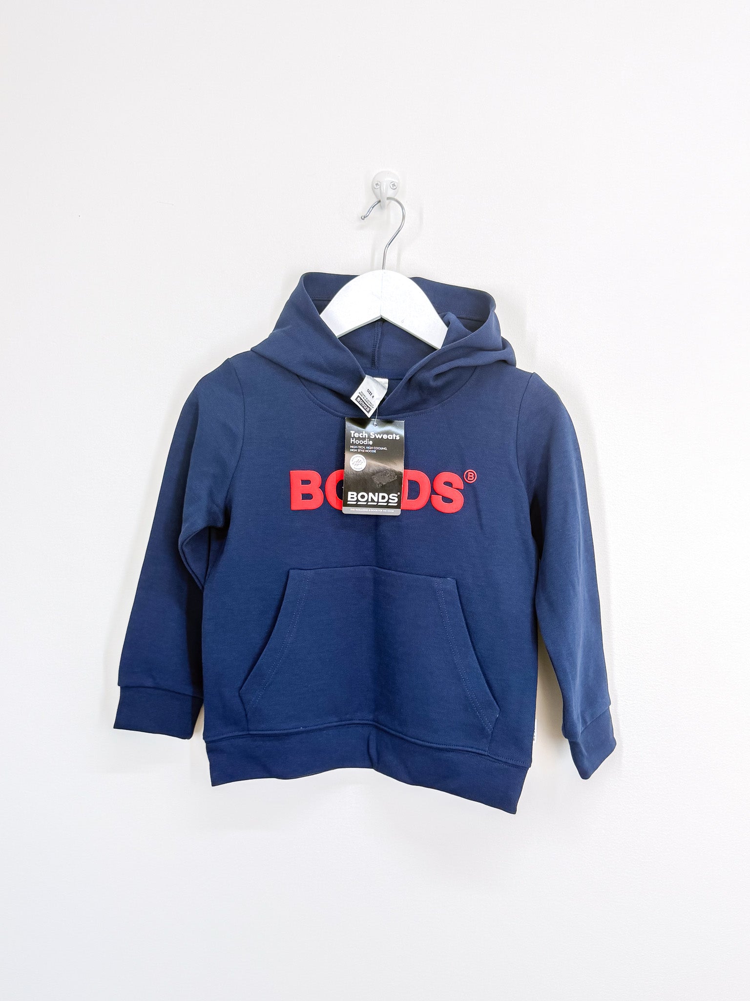 BNWT Bonds tech sweat hoodie (4y)