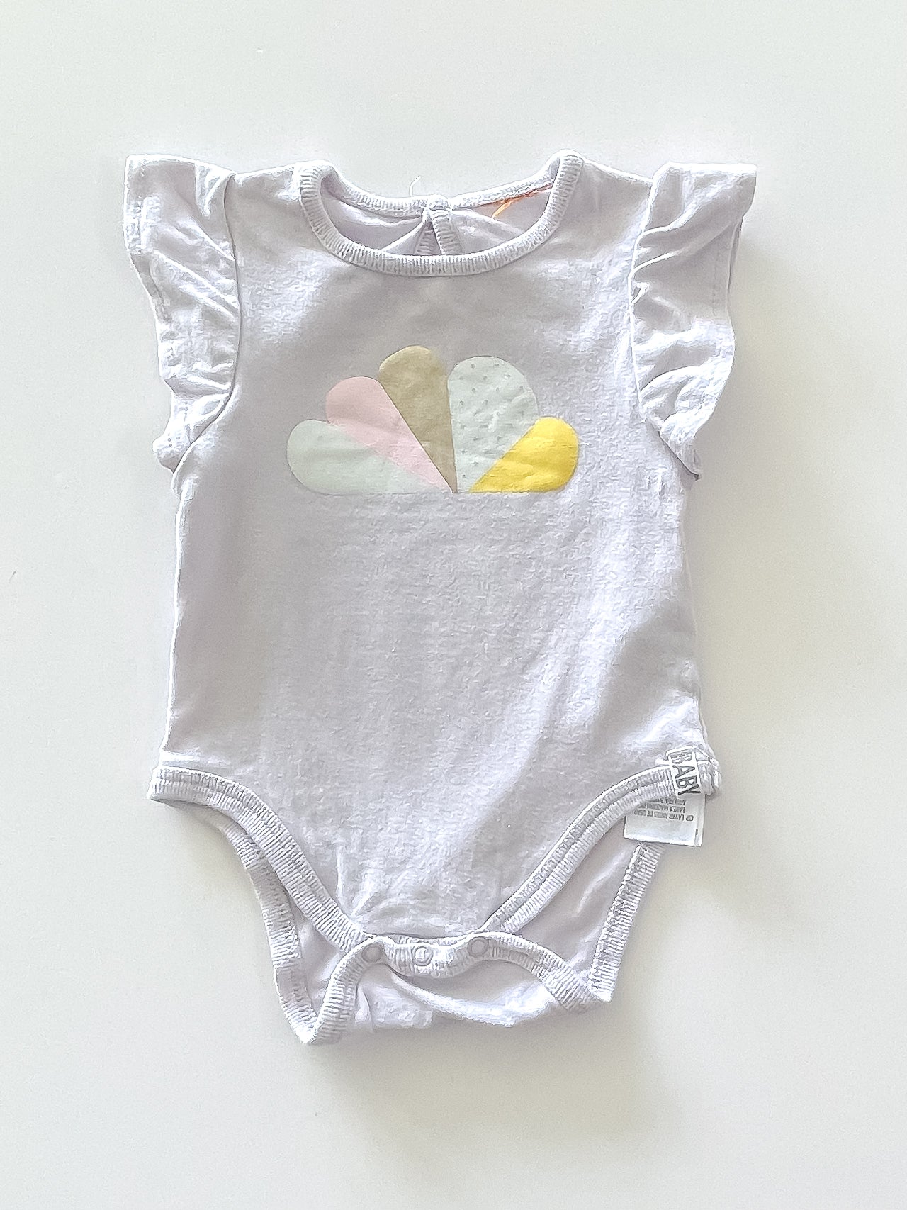 Cotton On Kids flutter bodysuit (3-6m)