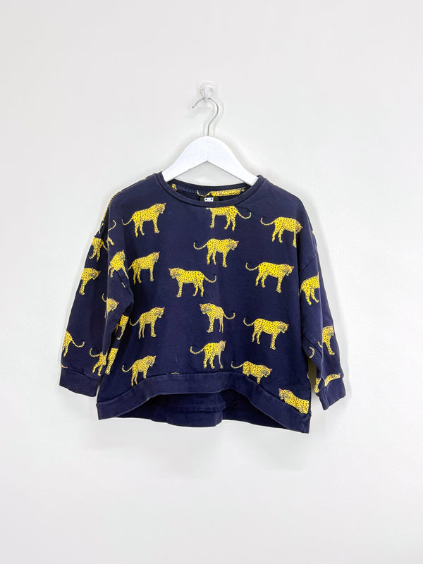 Band Of Boys leopard oversized crew sweatshirt (4y)