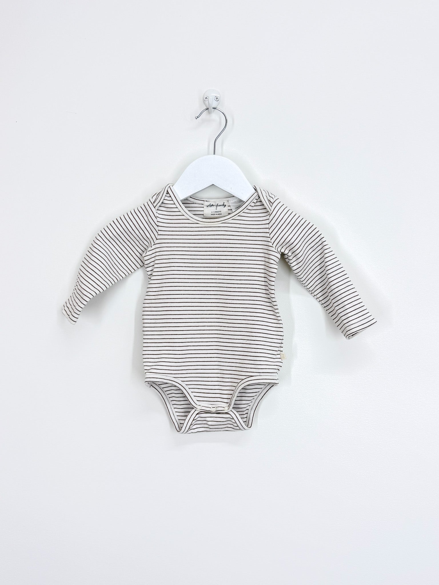 Wilson & Frenchy rib stripe bodysuit (6-12m)