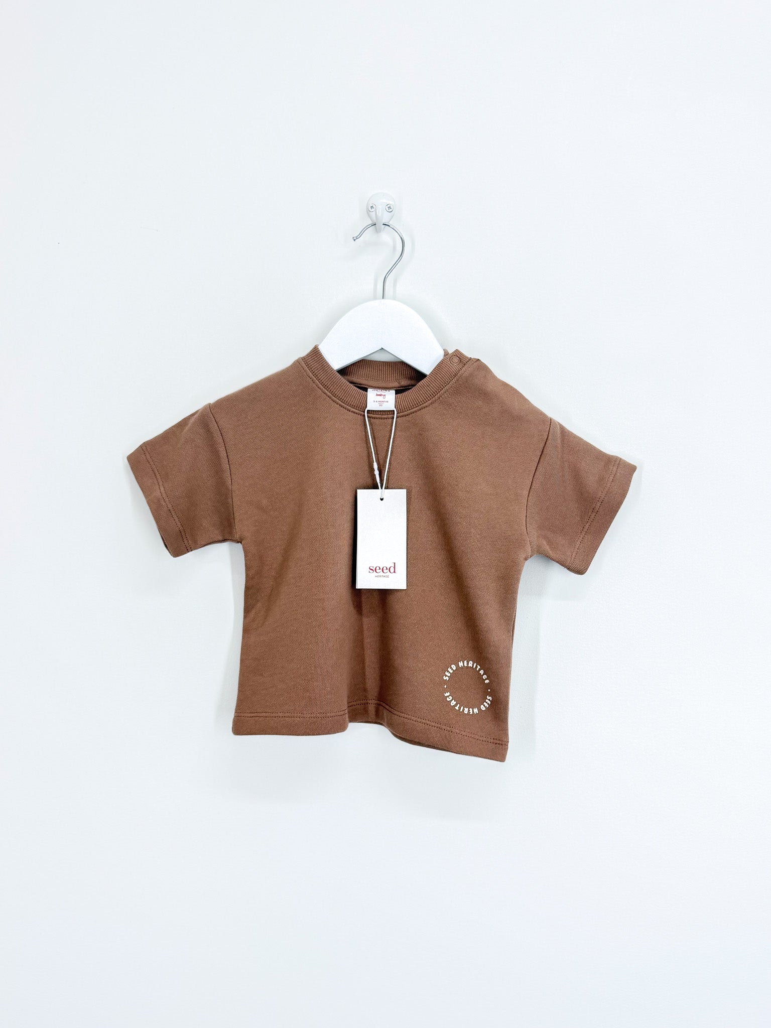 BNWT Seed Heritage circle logo jersey tee (3-6m)