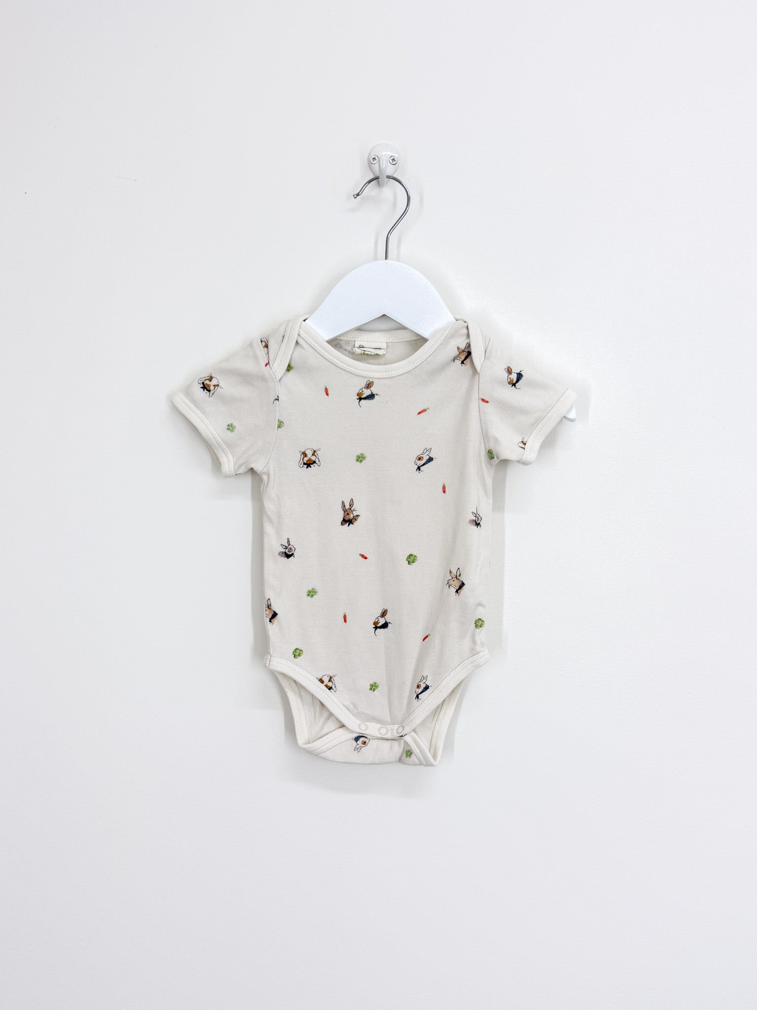 Nature Baby organic bodysuit - bunny garden (3-6m)