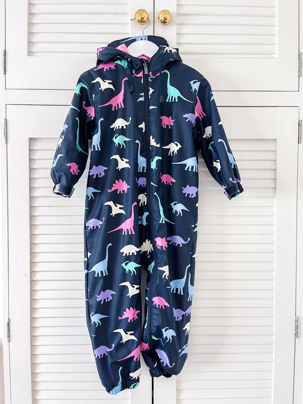 Korango fleece lined hooded rain suit (12-18m)