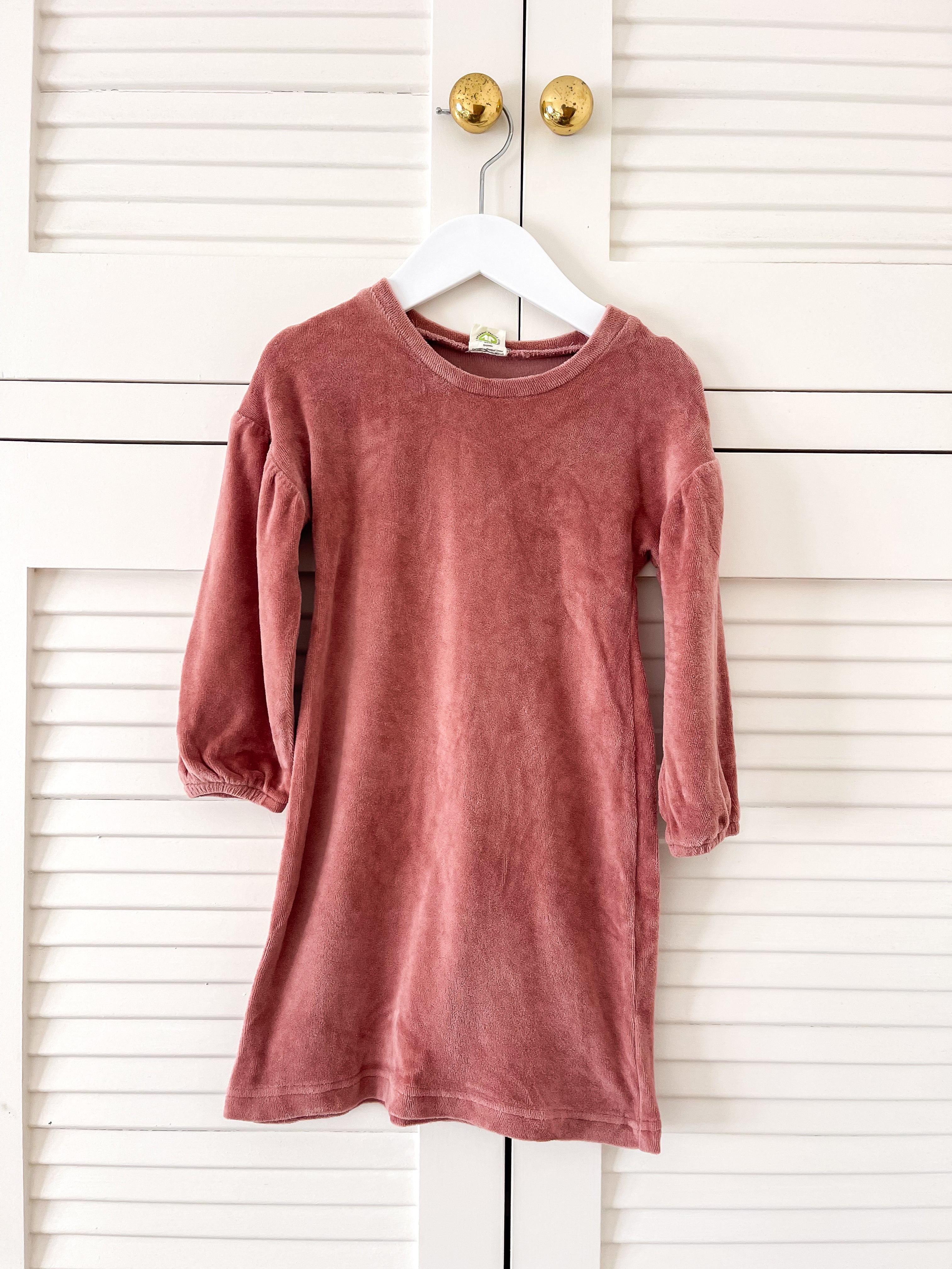 Nature Baby organic valerie velour dress (2y)
