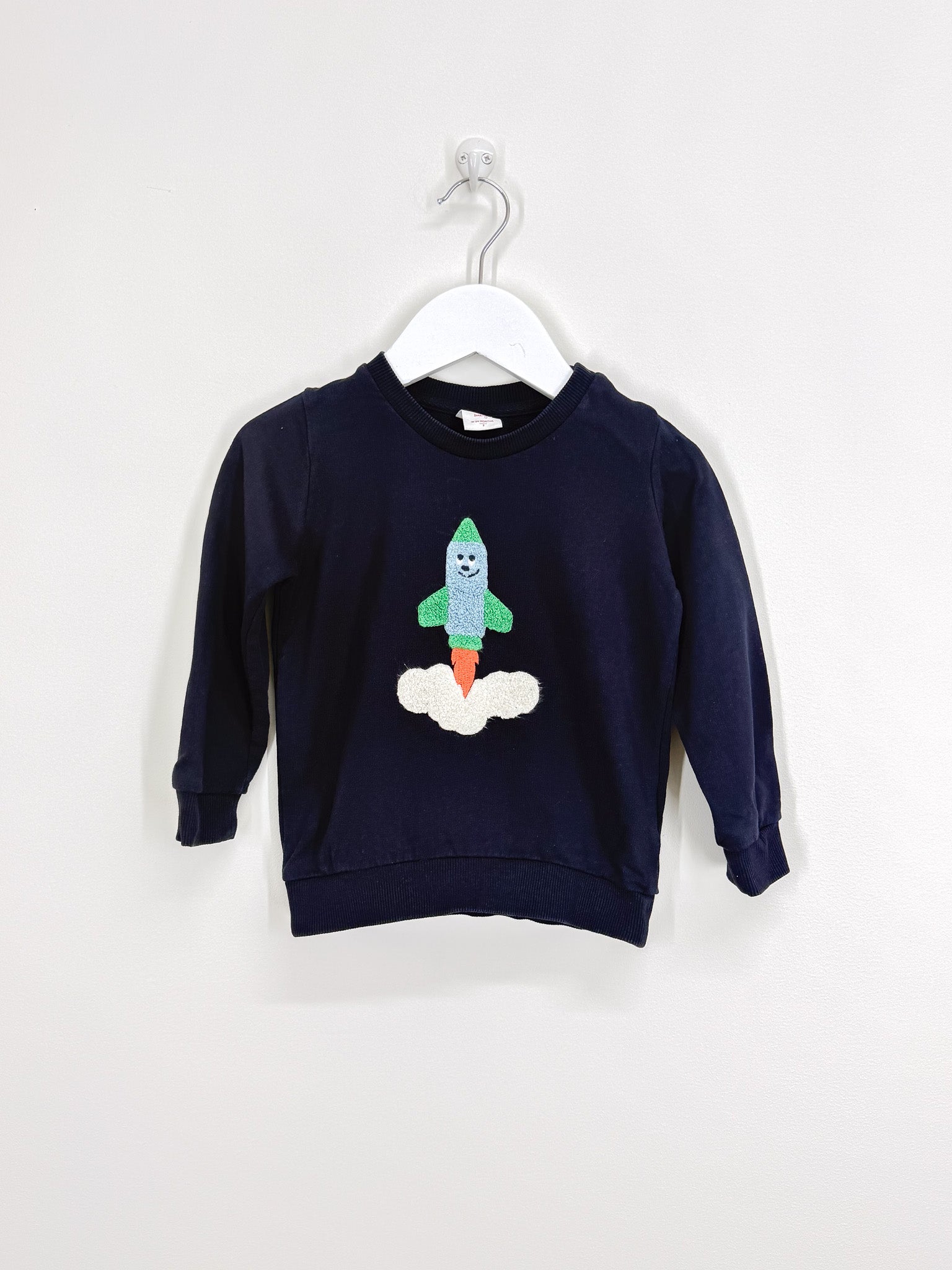 Seed navy rocket sweatshirt (18-24m)