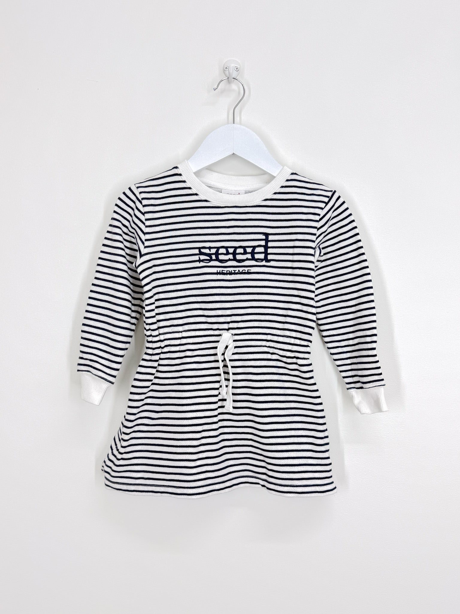 Seed core logo striped dress (3y)