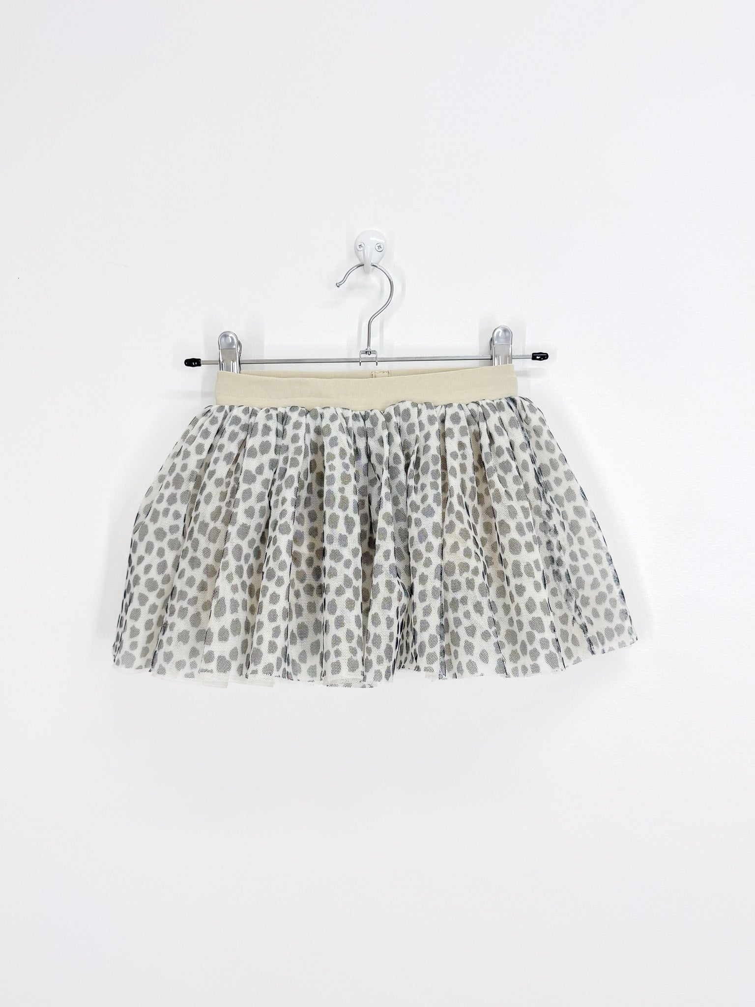 Hux leopard tulle skirt - oyster (2y)