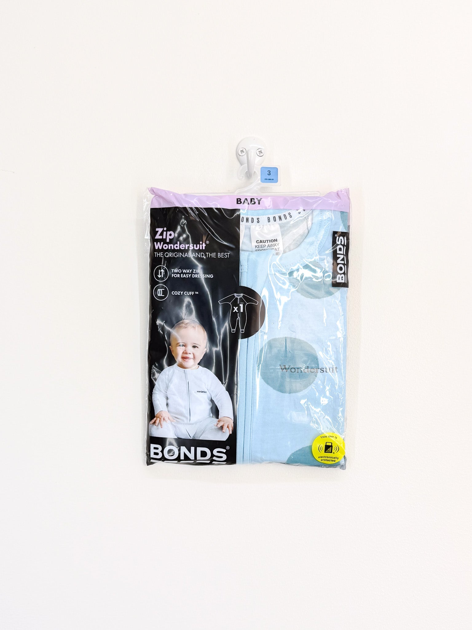 BNWT Bonds wondersuit - blue green spot (3y)