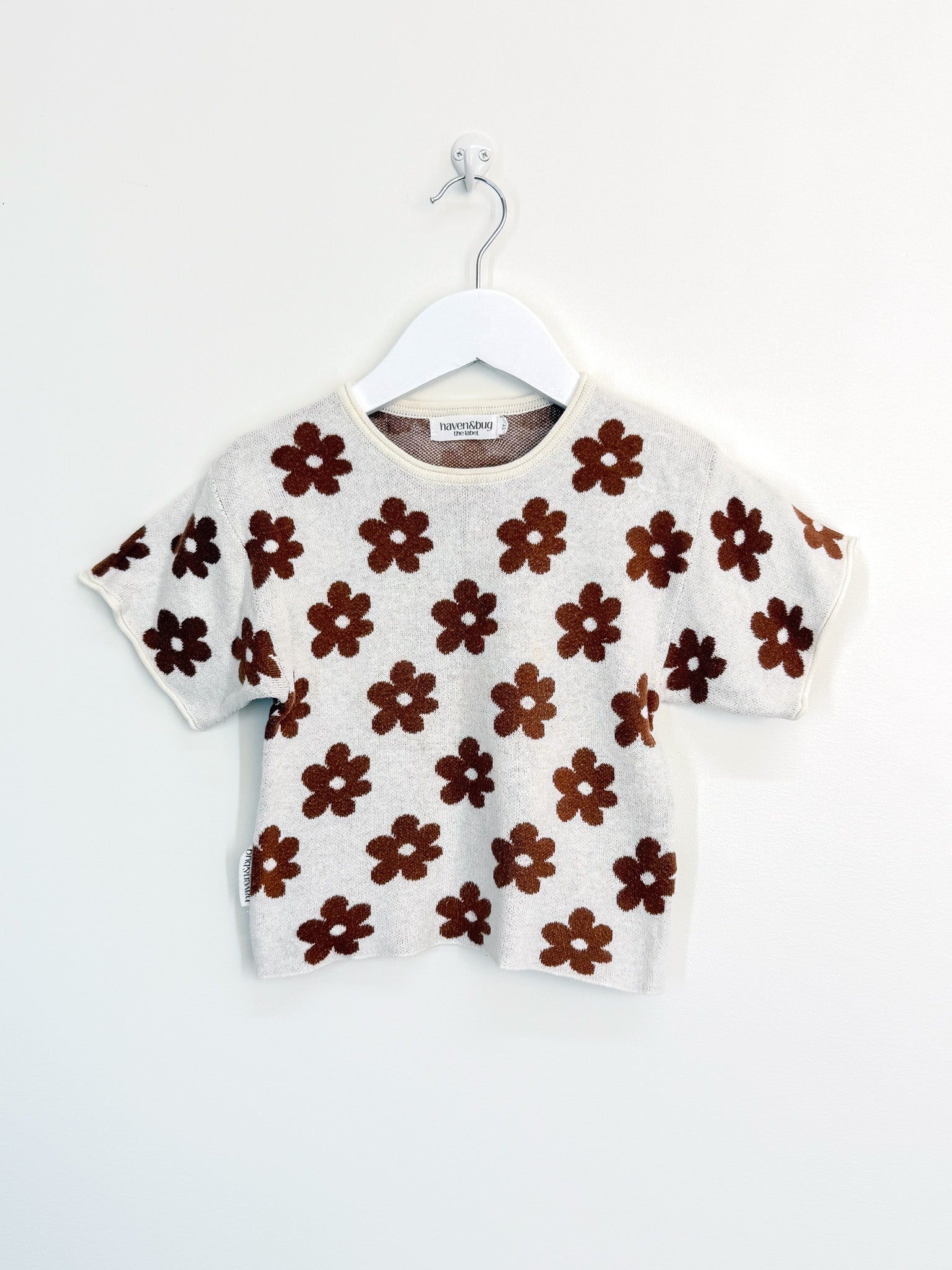 Haven & Bug daisy knit tee (1y)