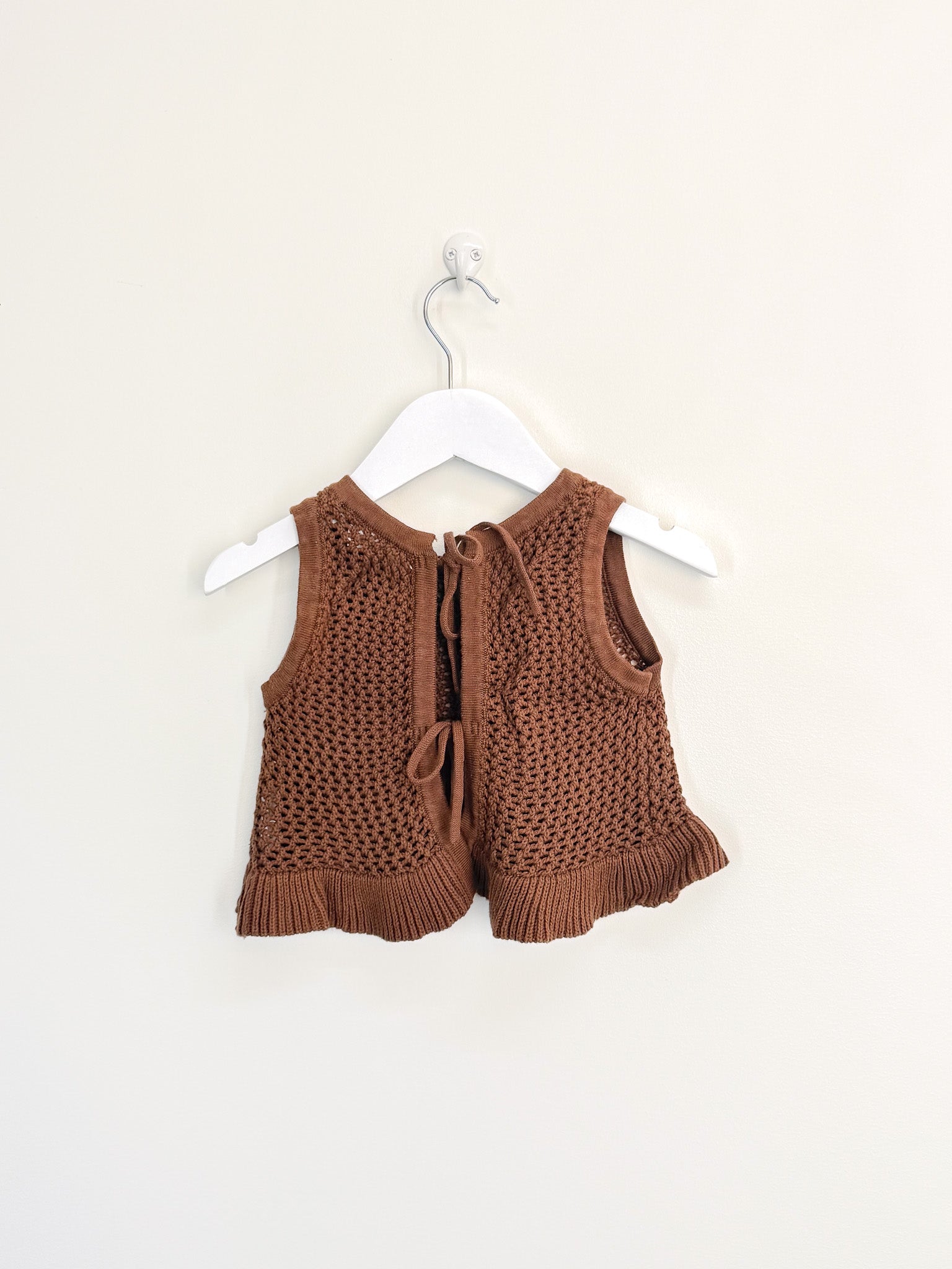 Haven & Bug cocoa crochet top (2y)