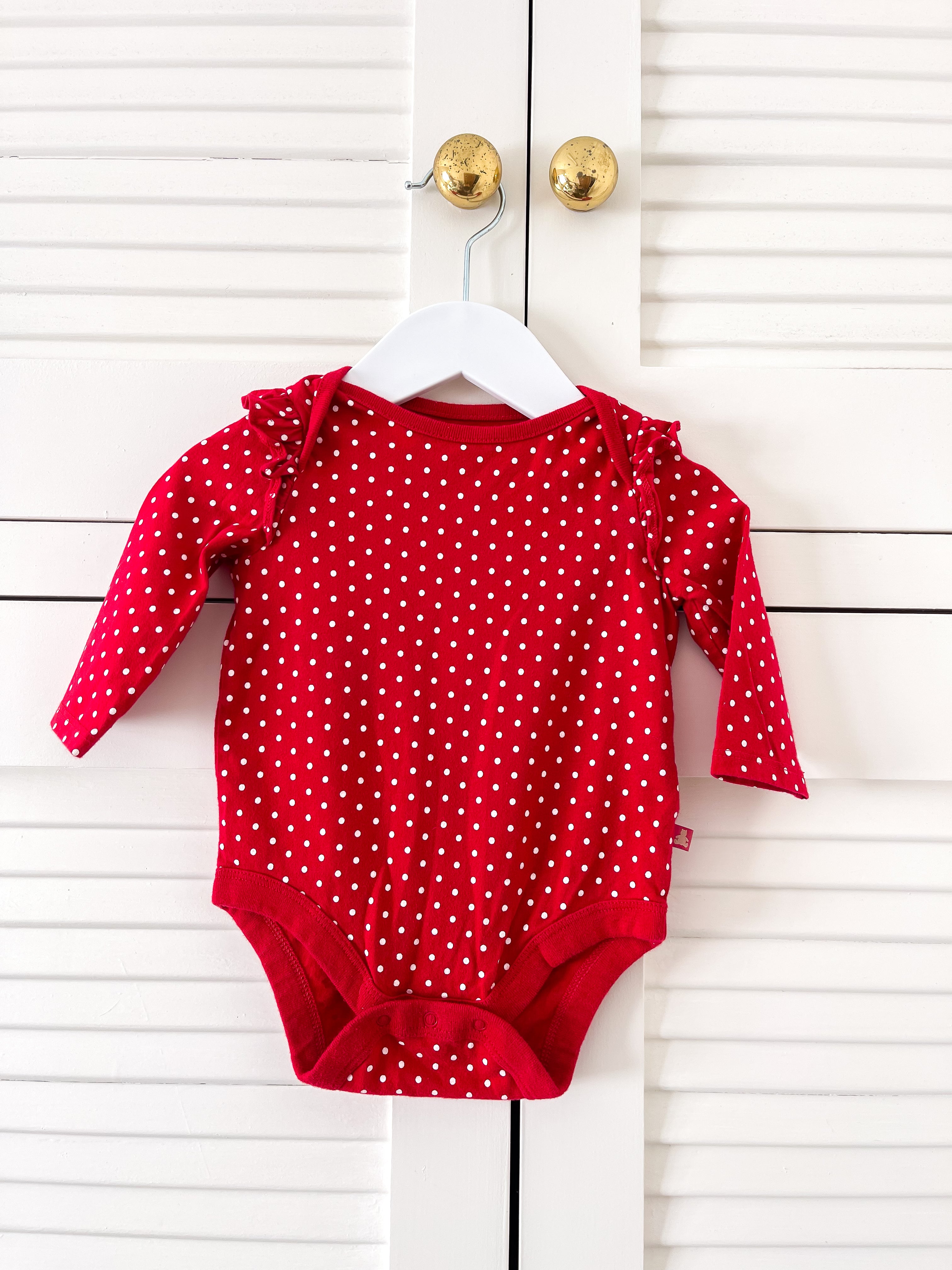Gap red spot bodysuit (3-6m)