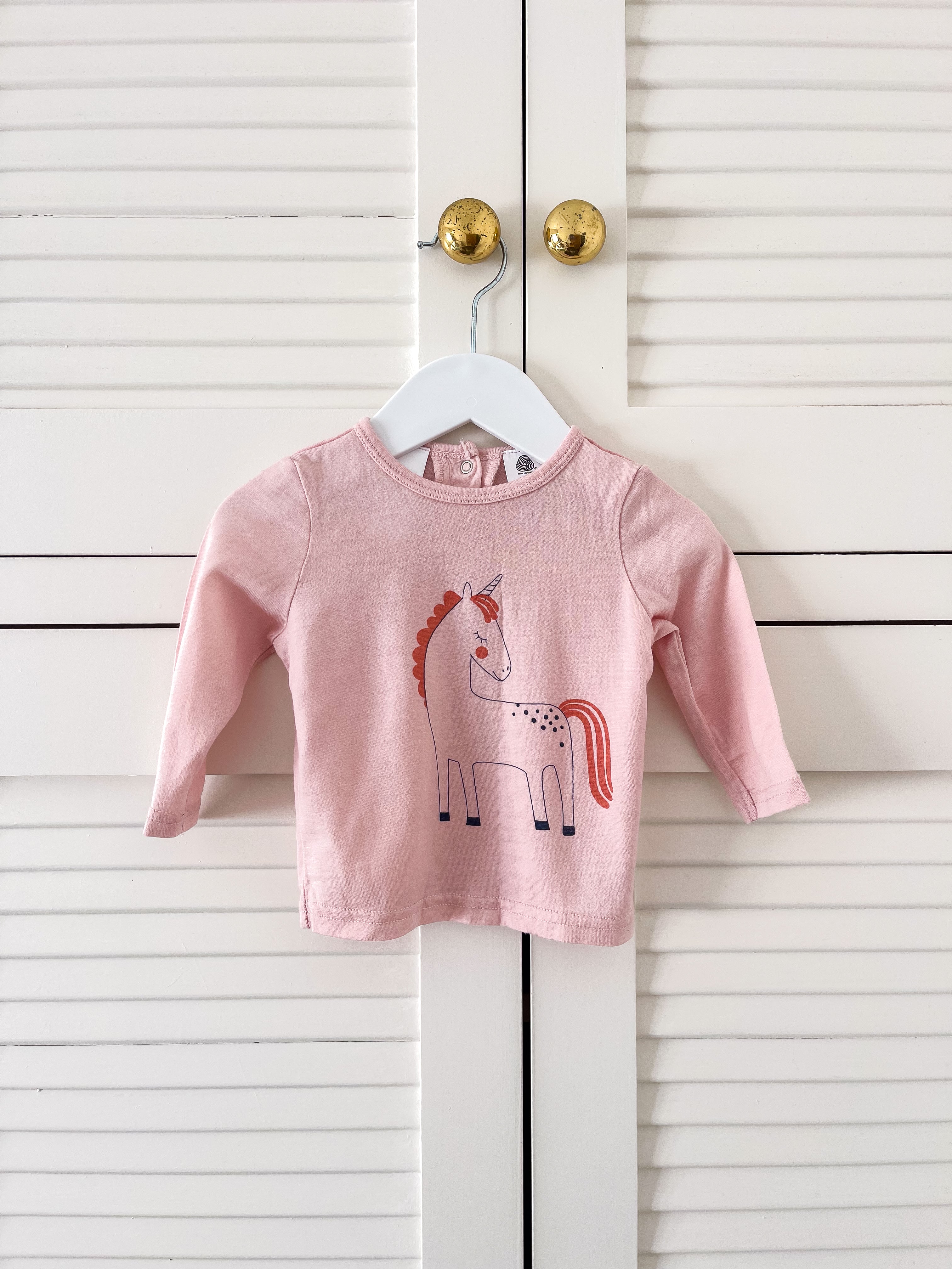 Teeny Weeny merino unicorn tee (3-6m)