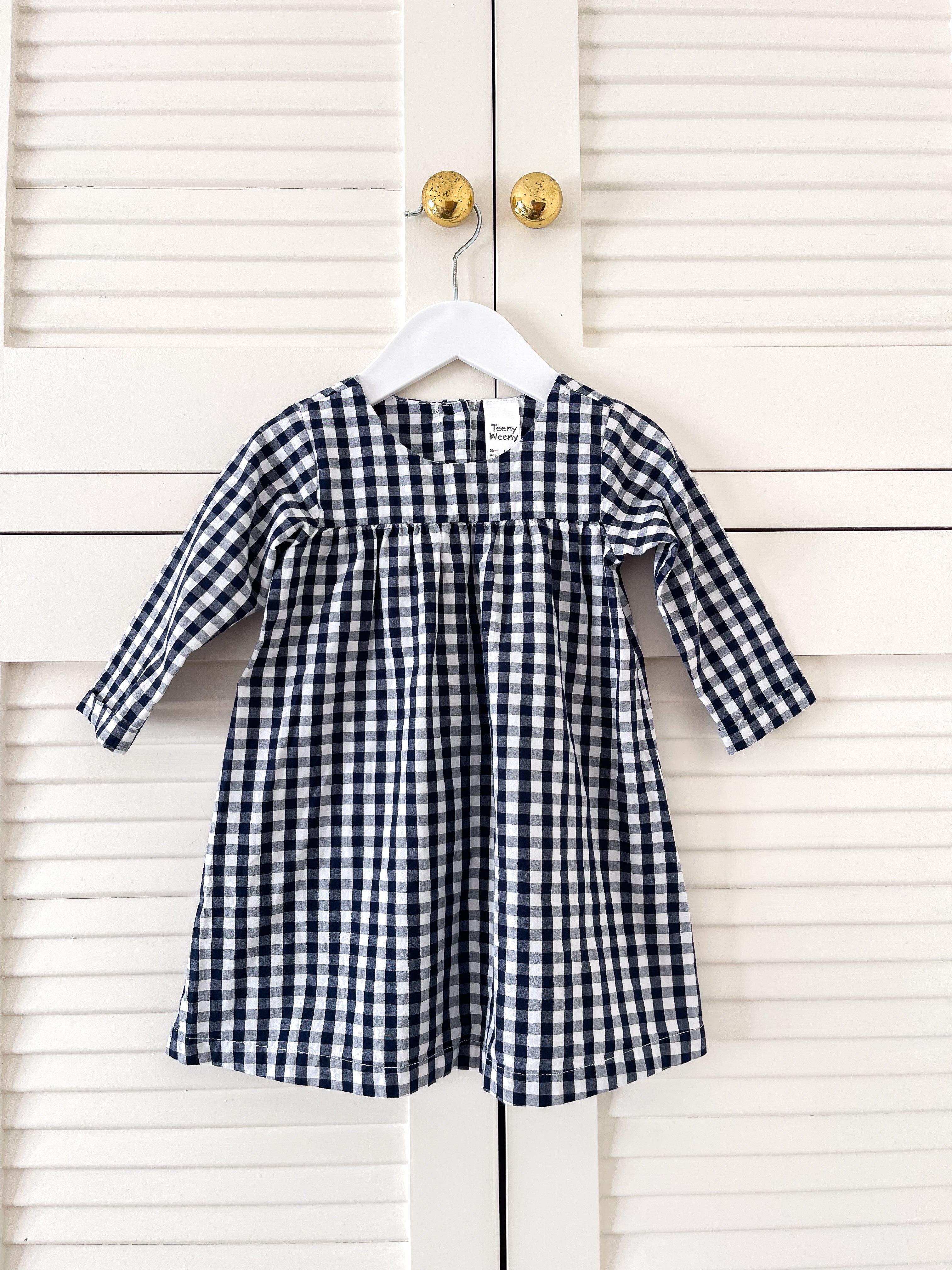 Teeny Weeny gingham dress (12-18m)