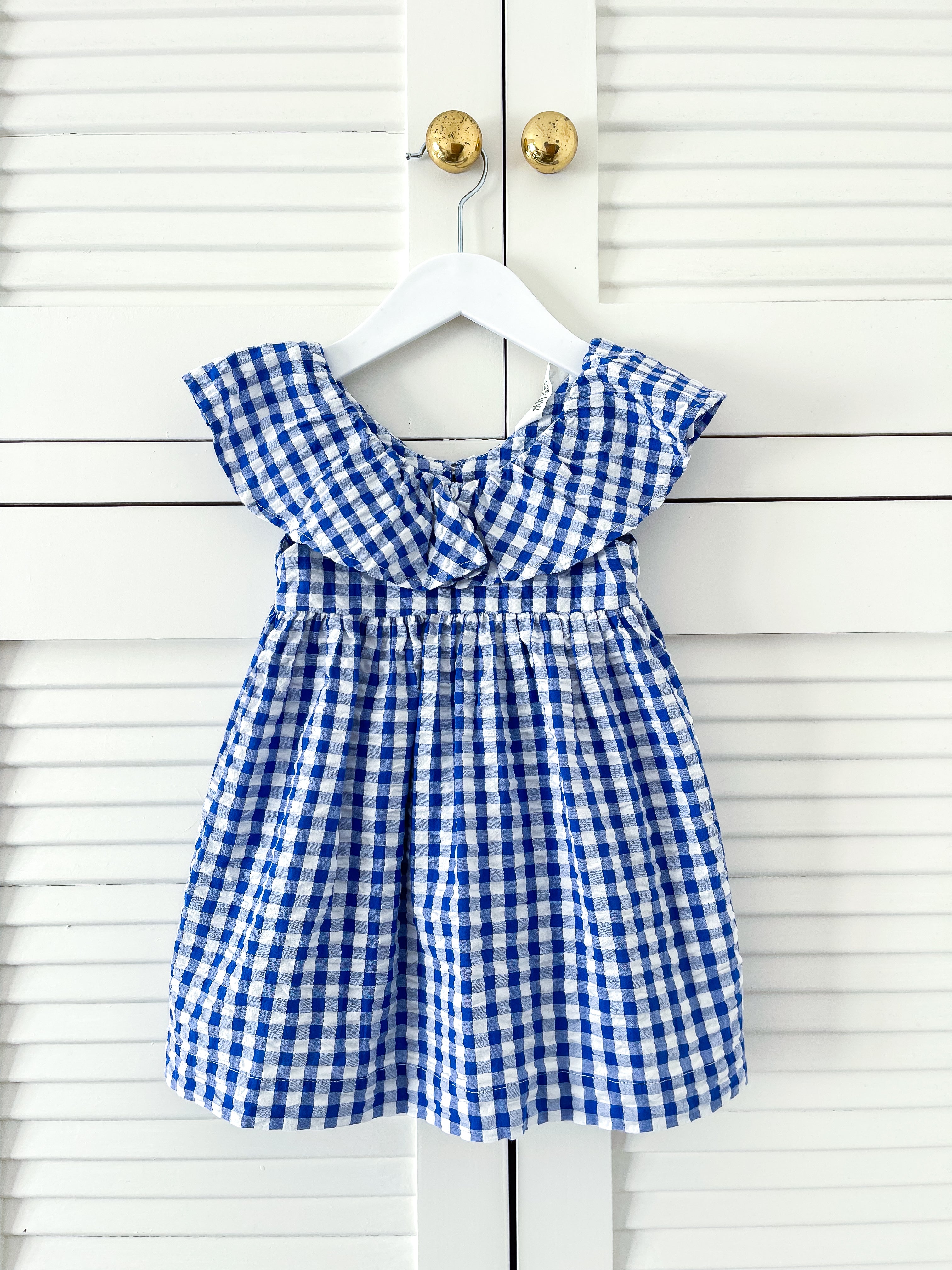 H&M gingham seersucker dress (2y)