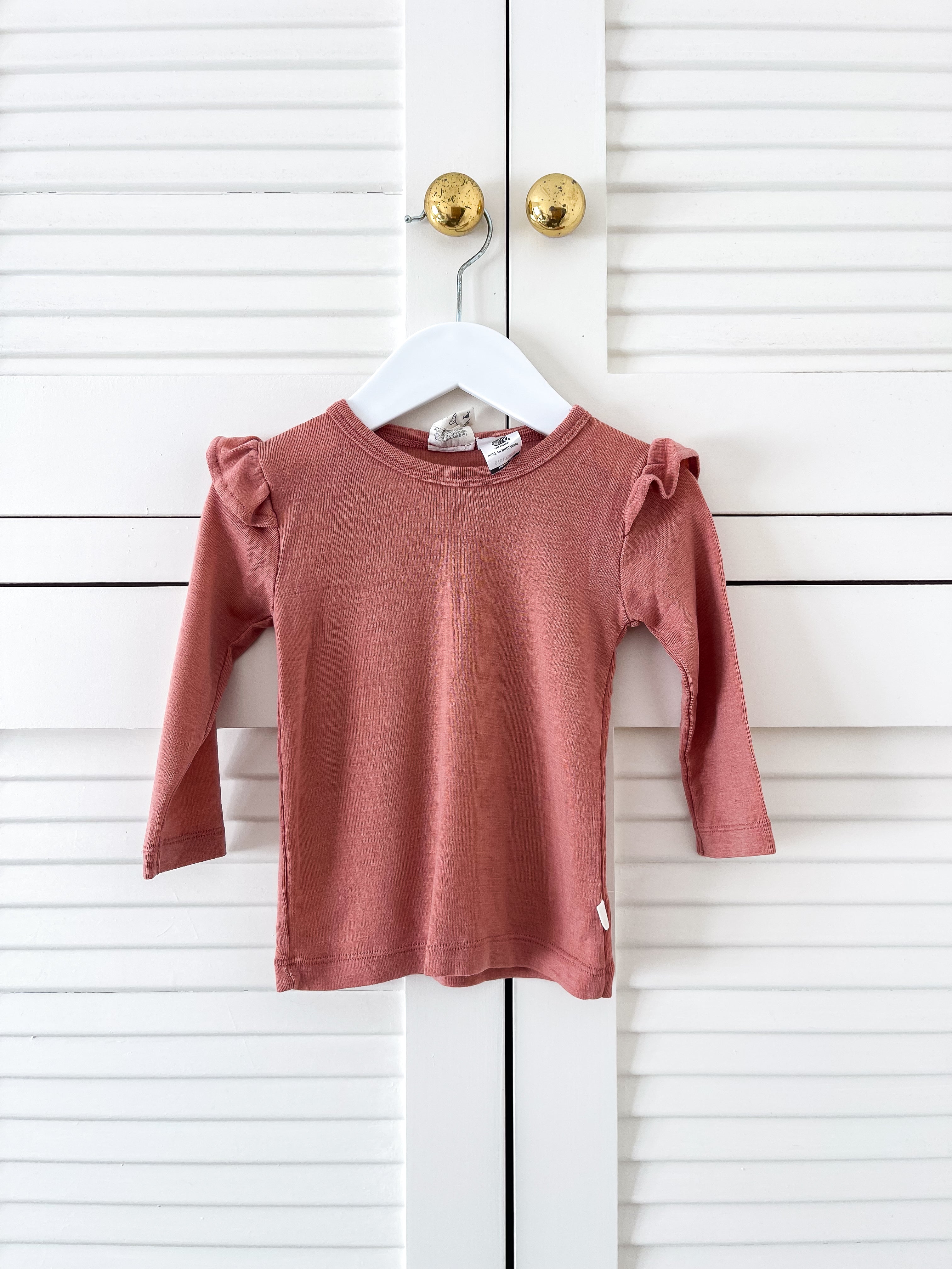 Merino frill long sleeve tee (12-18m)