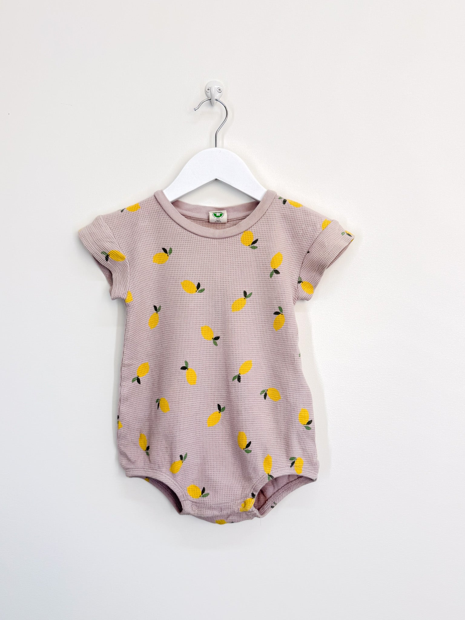 Nature Baby organic juno waffle romper - lilac lemon (1y)