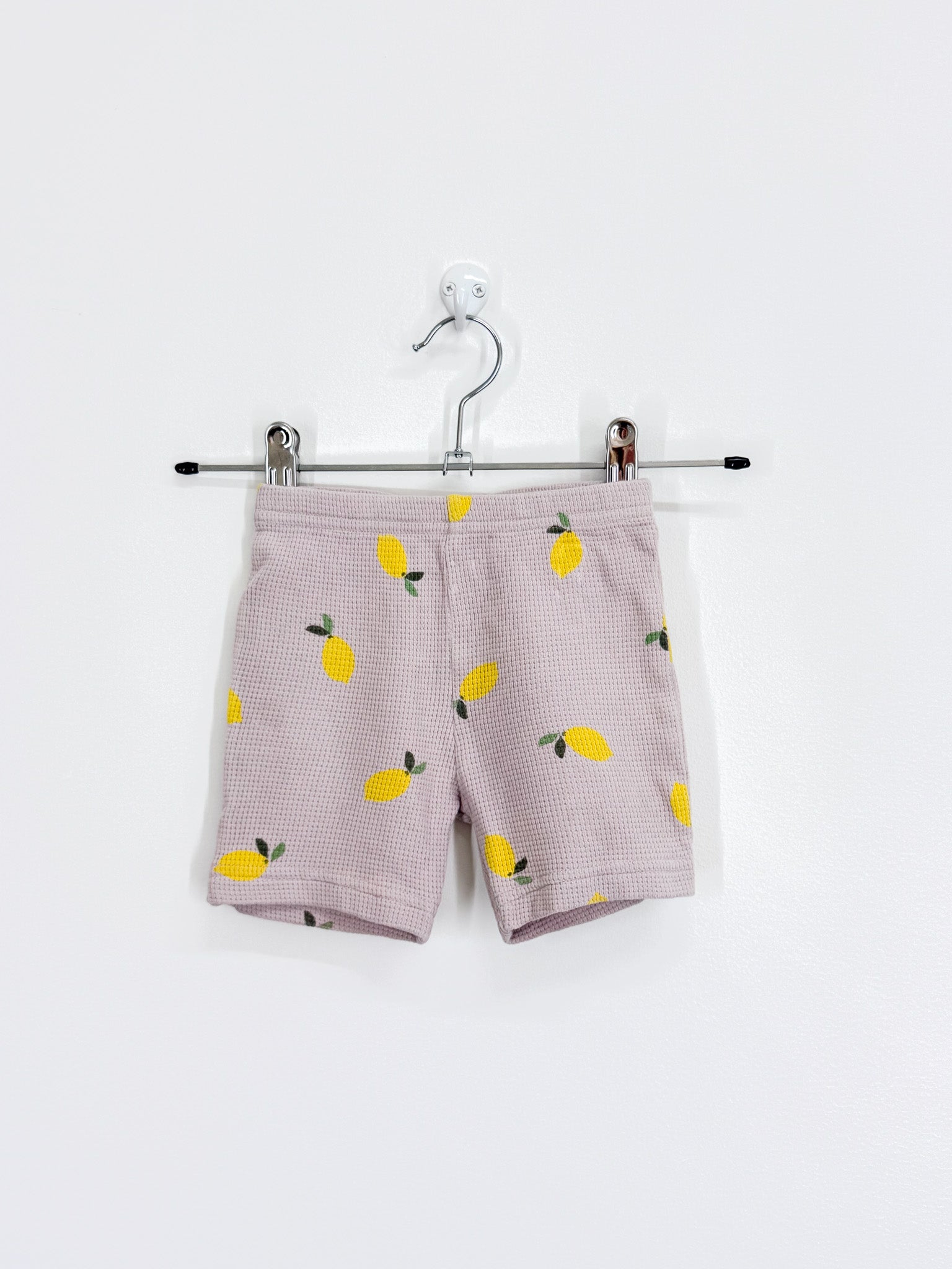 Nature Baby organic selby waffle shorts - lilac lemon (2y)