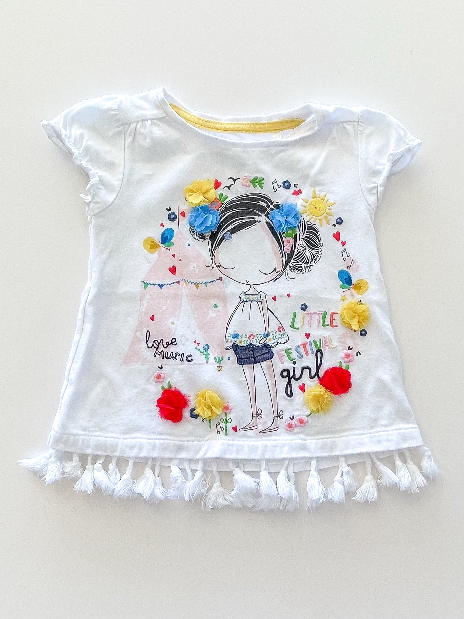 Tu little festive girl tee (9-12m)